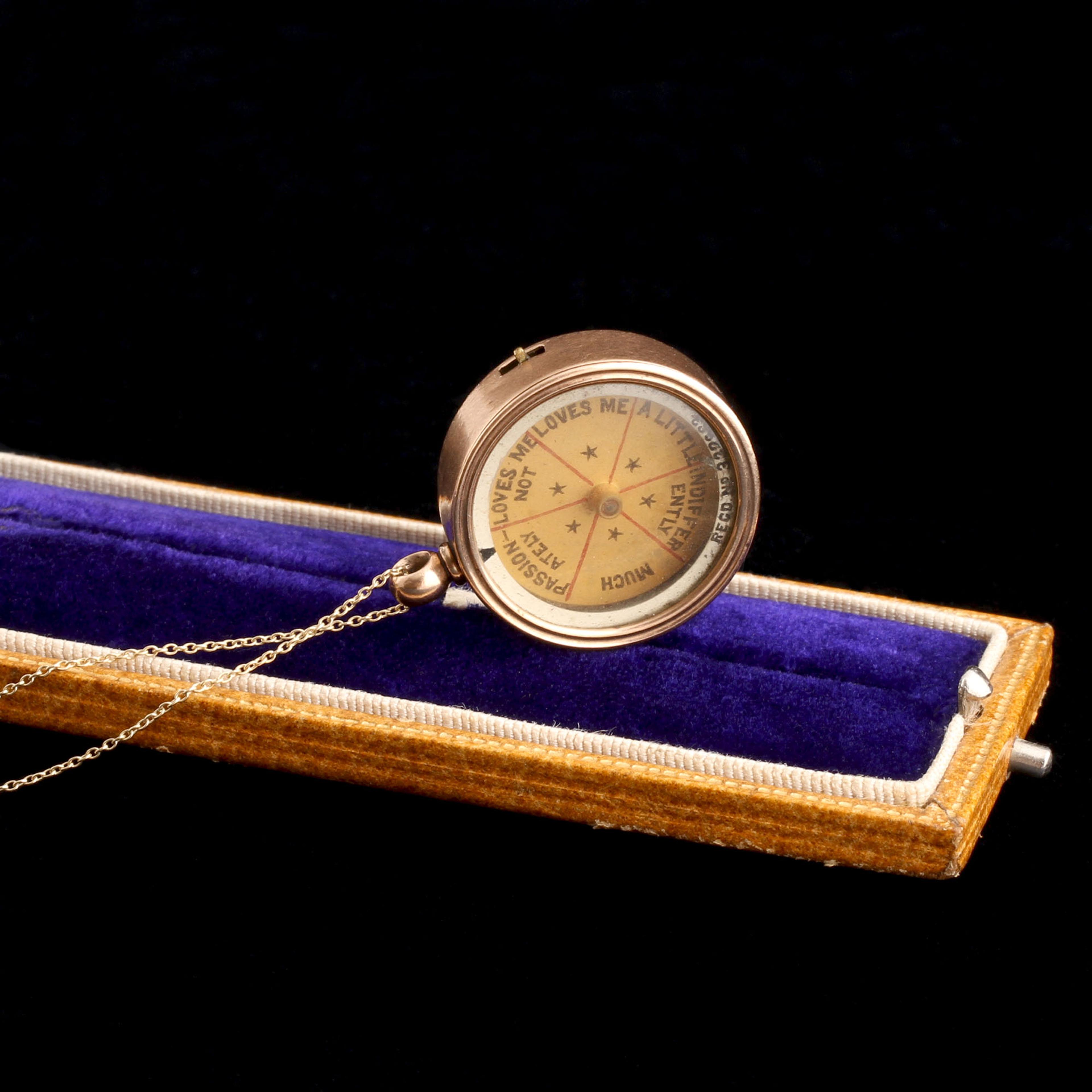 Victorian "Loves Me, Loves Me Not" Spinner Charm Necklace