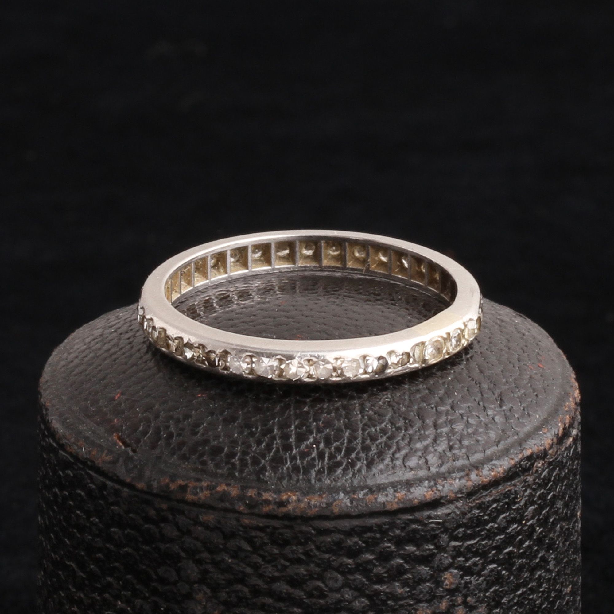 Vintage Platinum Eternity Ring Size 6.25