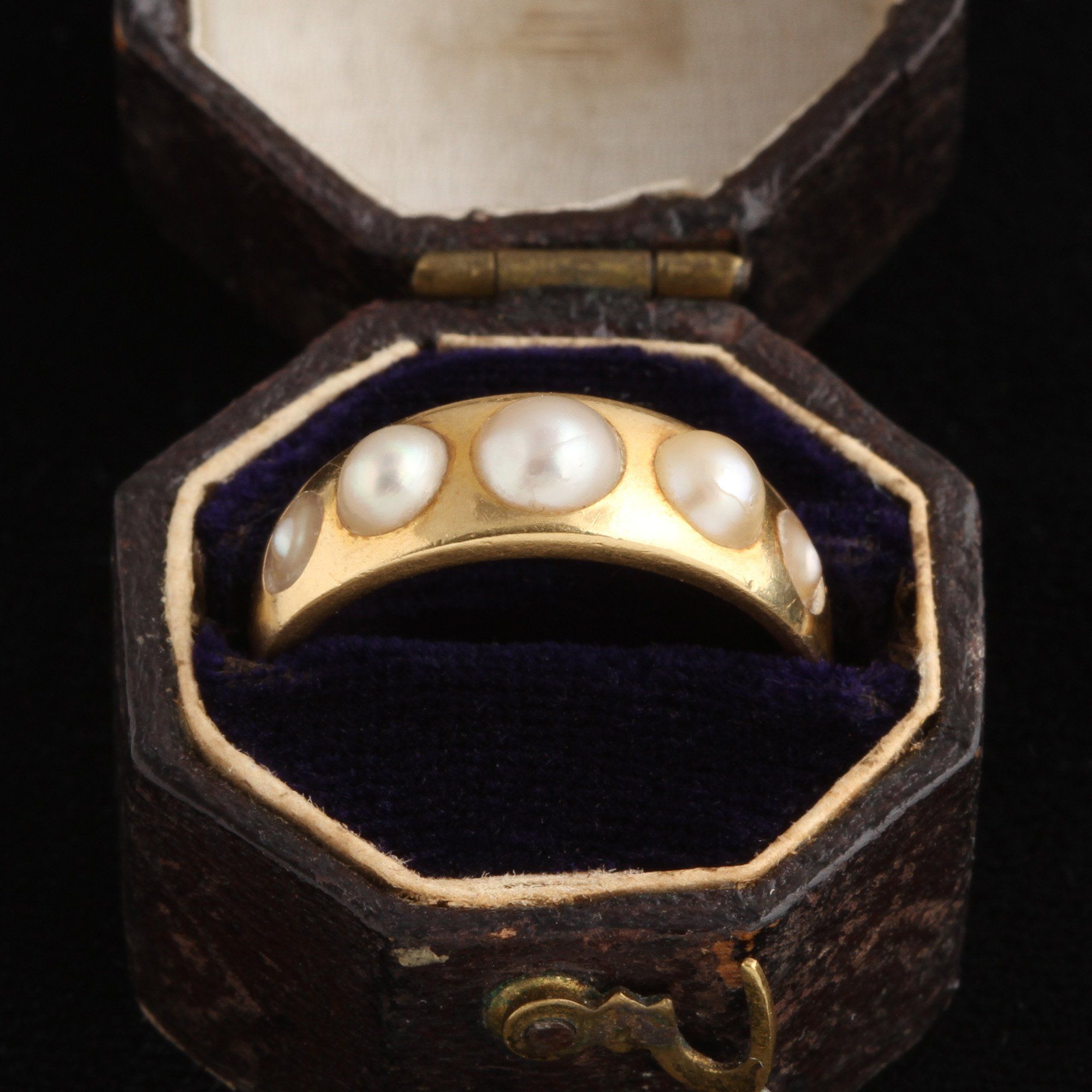 Victorian Five Pearl Ring