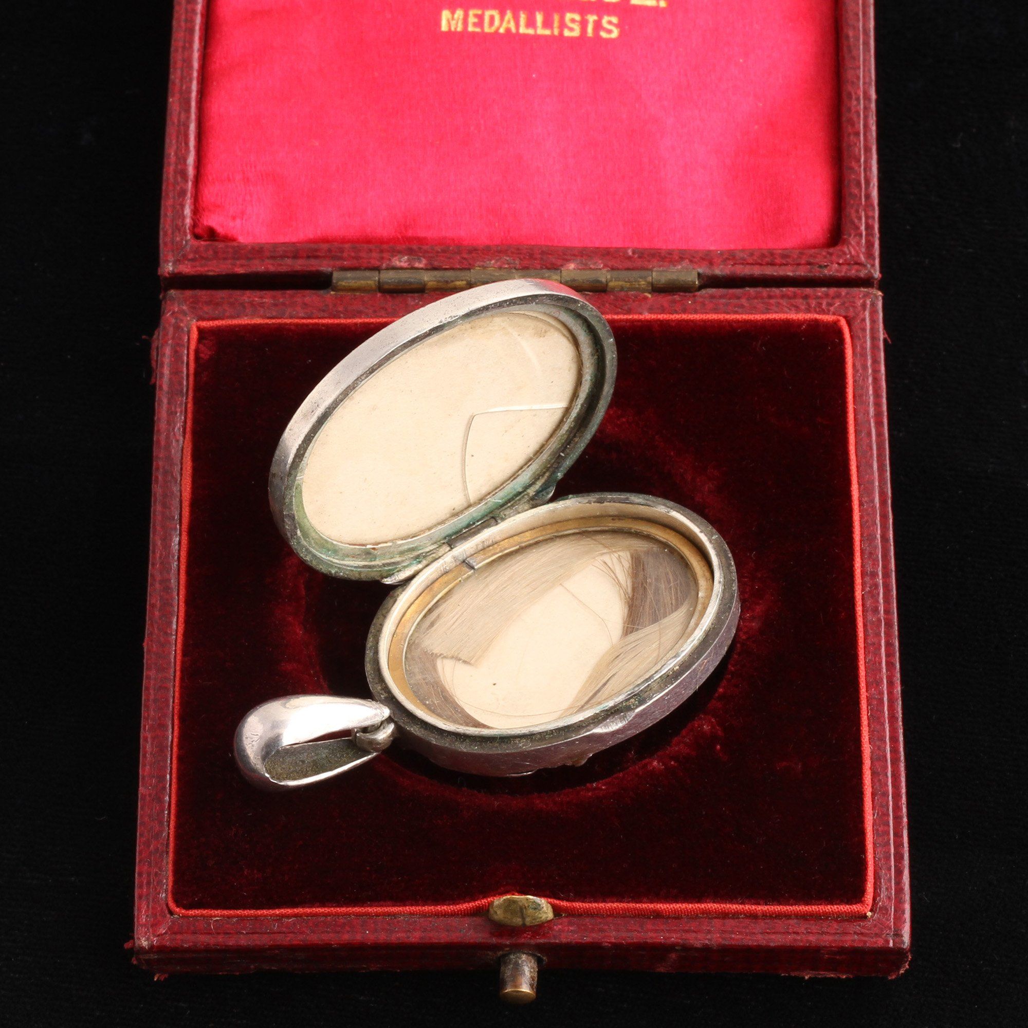 Victorian Ribbon & Button Locket