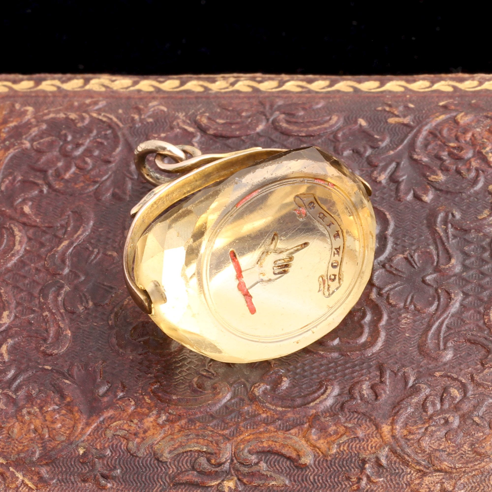 Georgian "Confido" Citrine Seal Fob