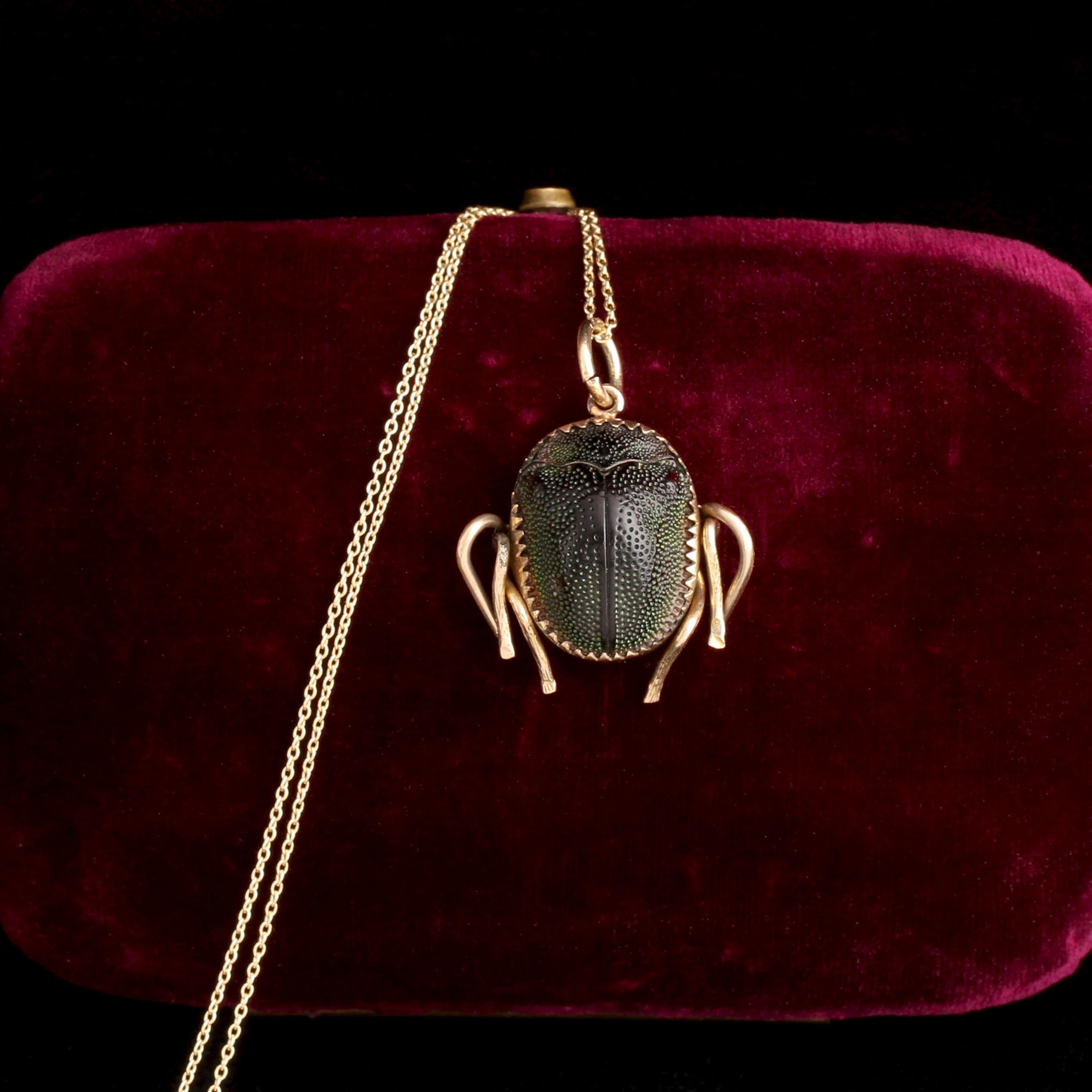 Victorian Leggy Beetle Necklace