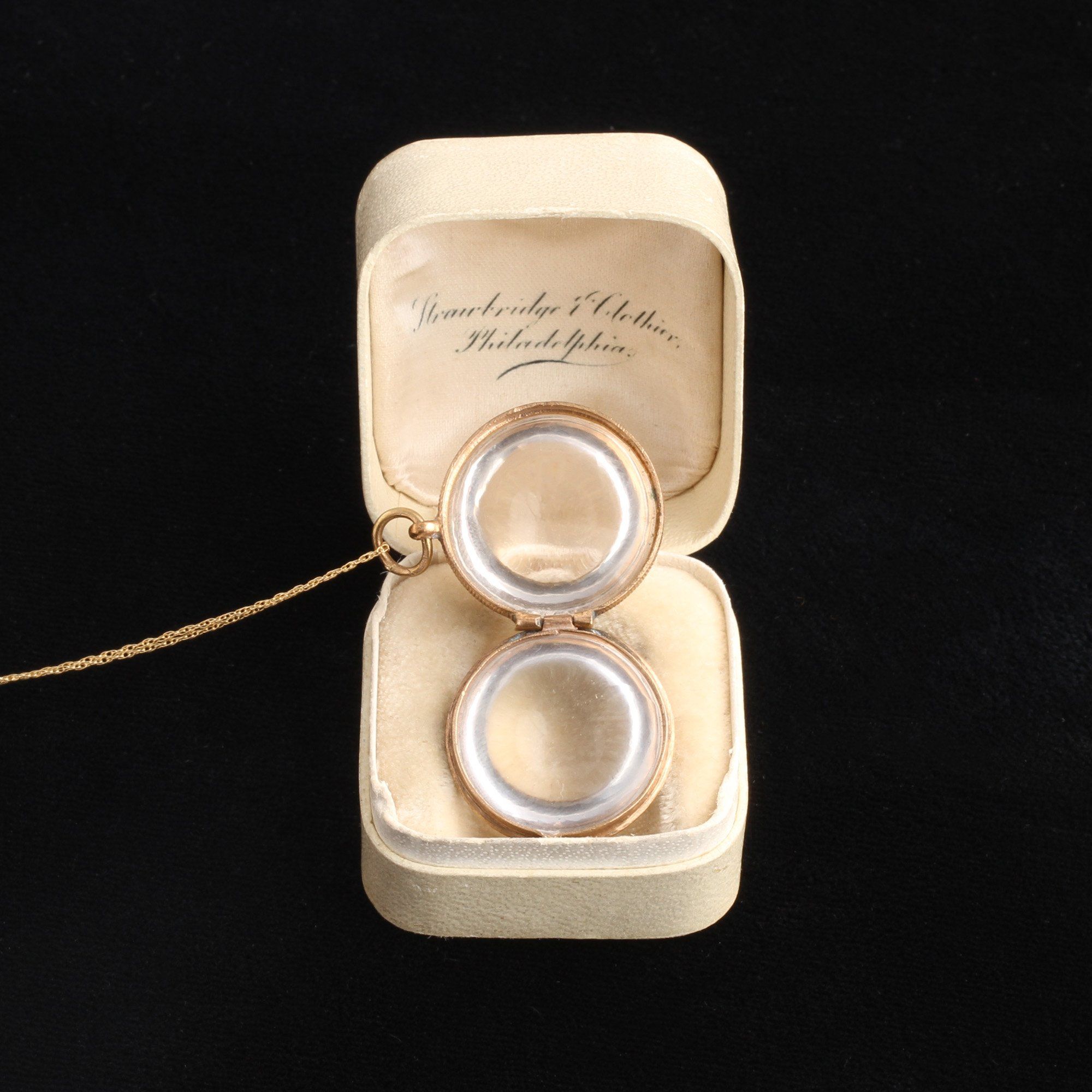 Victorian Rock Crystal Ball Locket