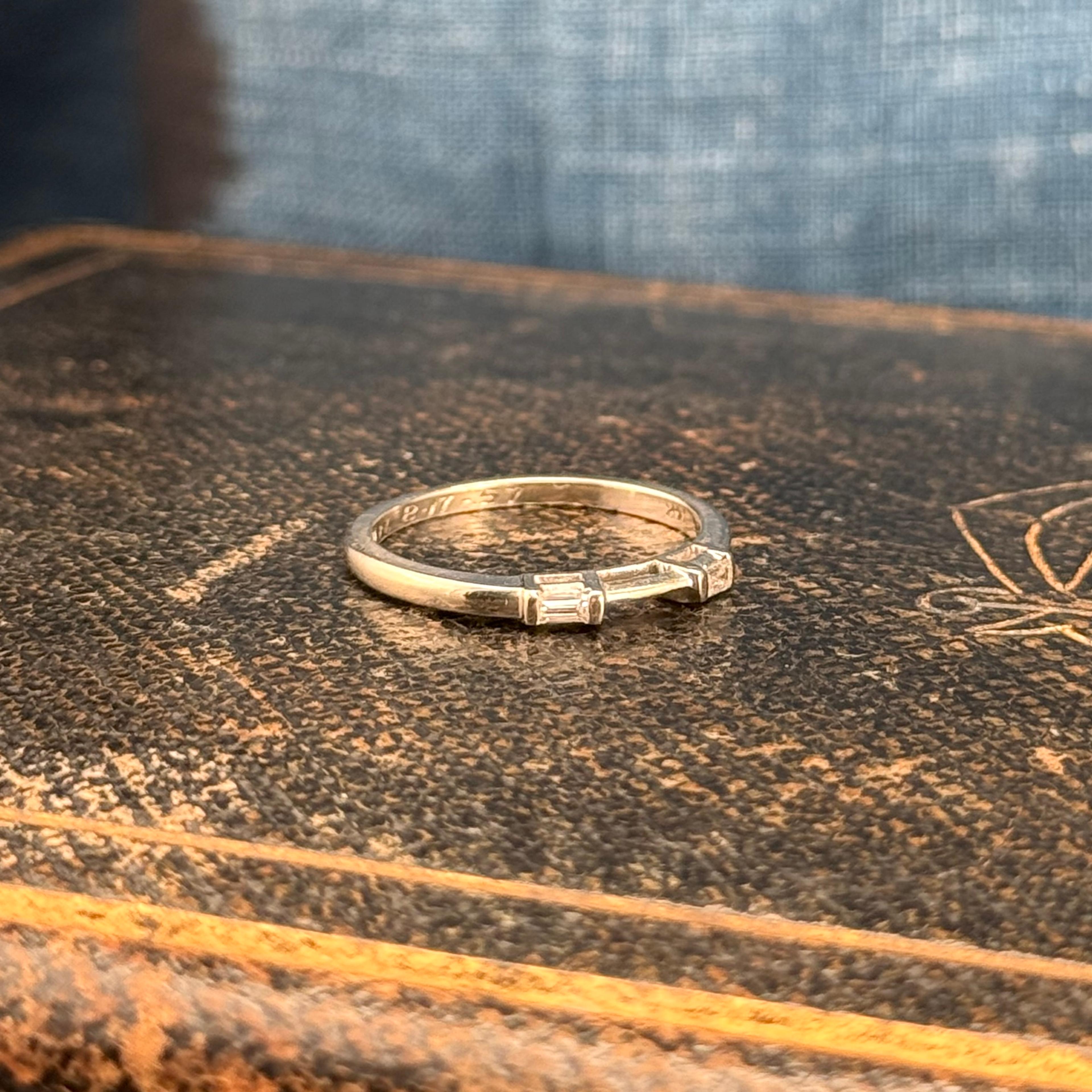 Diamond Baguette Band #1