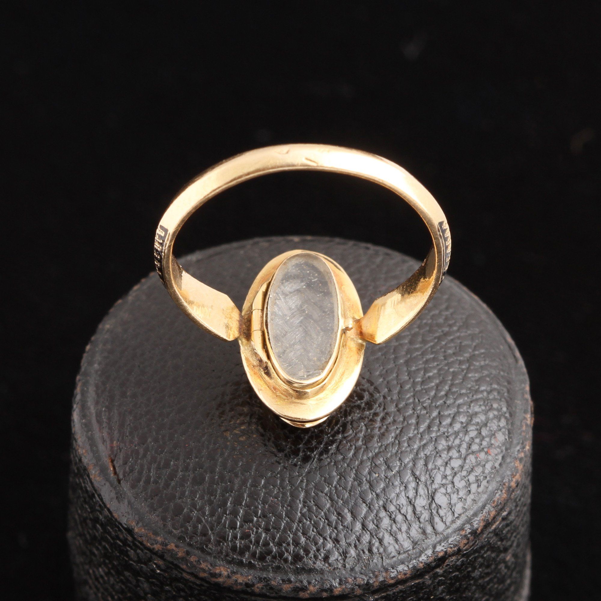 Late 19th Century French "S" Locket Ring