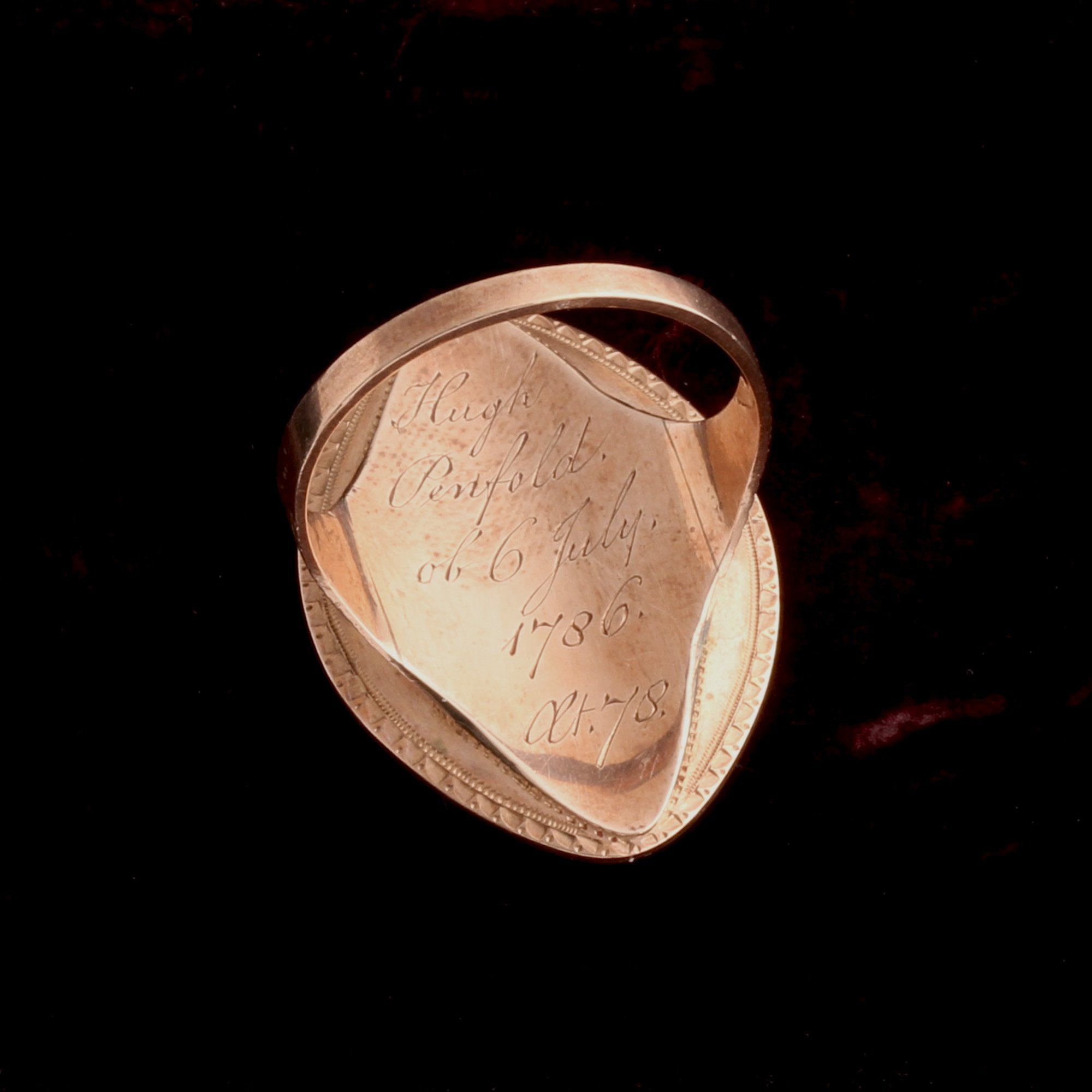 Georgian "In Death Lamented" Memorial Ring
