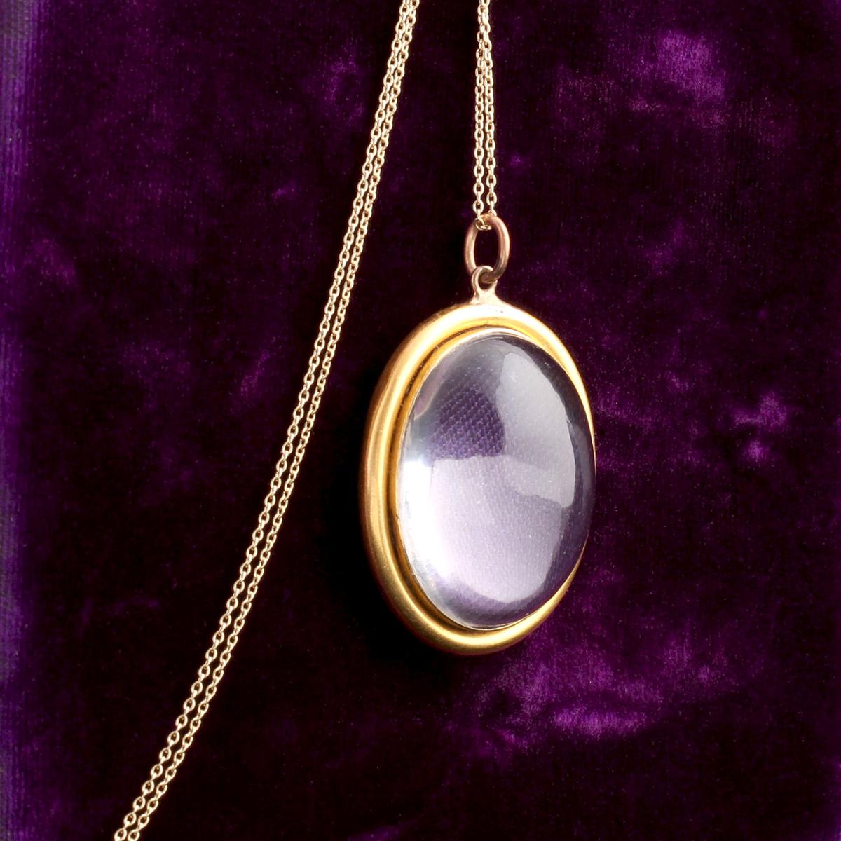 Georgian Rock Crystal Portrait Locket — Erica Weiner