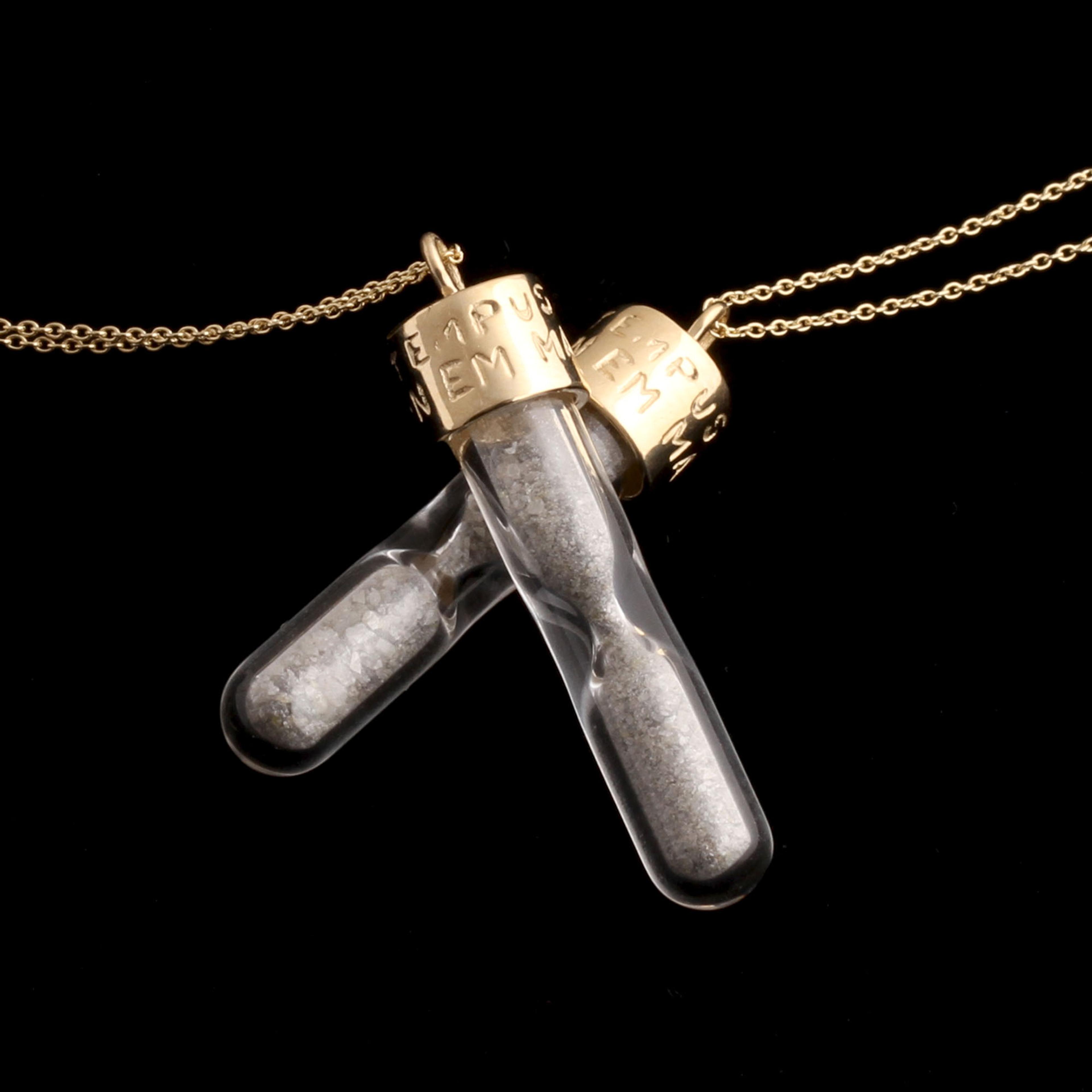 Diamond Dust Hourglass Necklace
