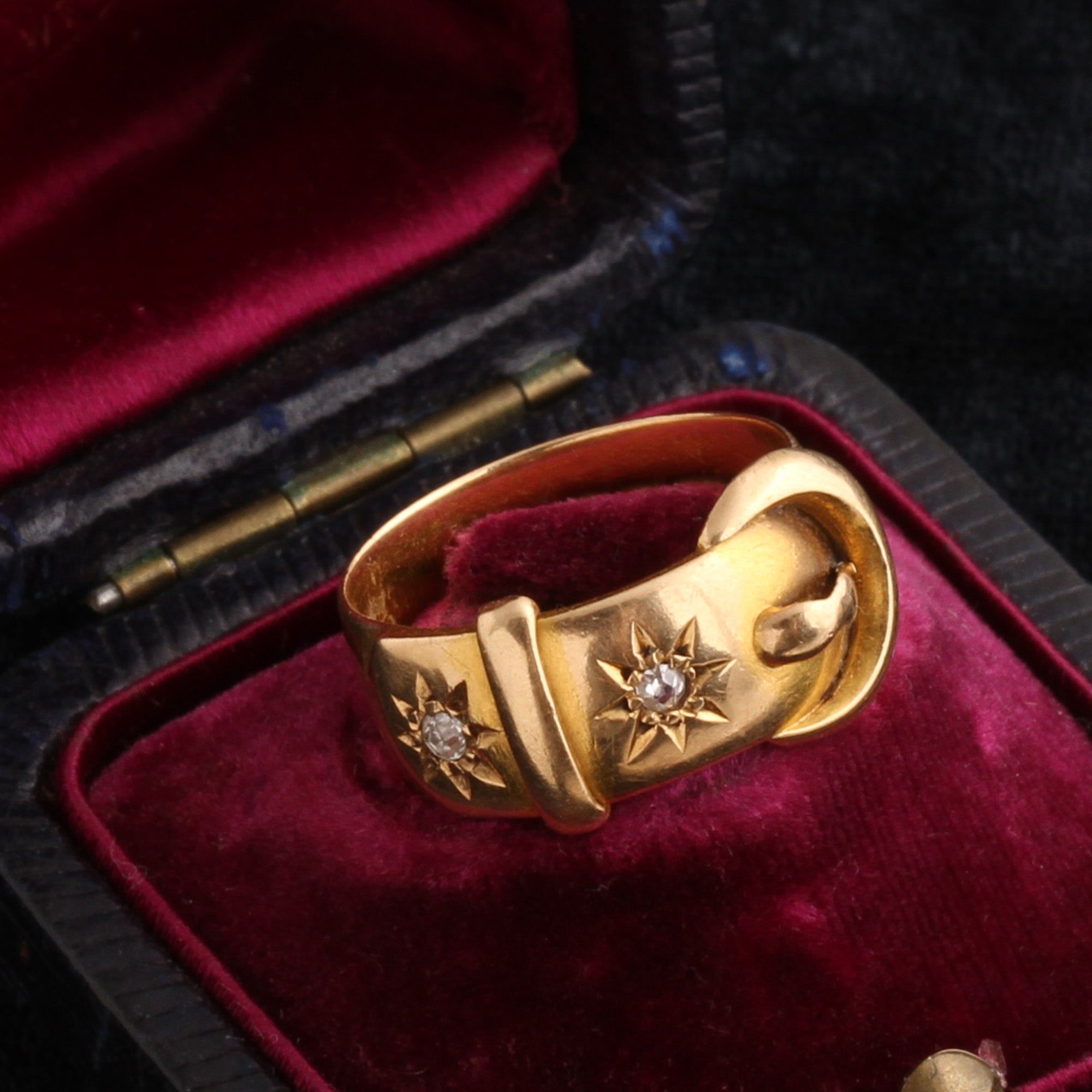 Edwardian Diamond Buckle Ring