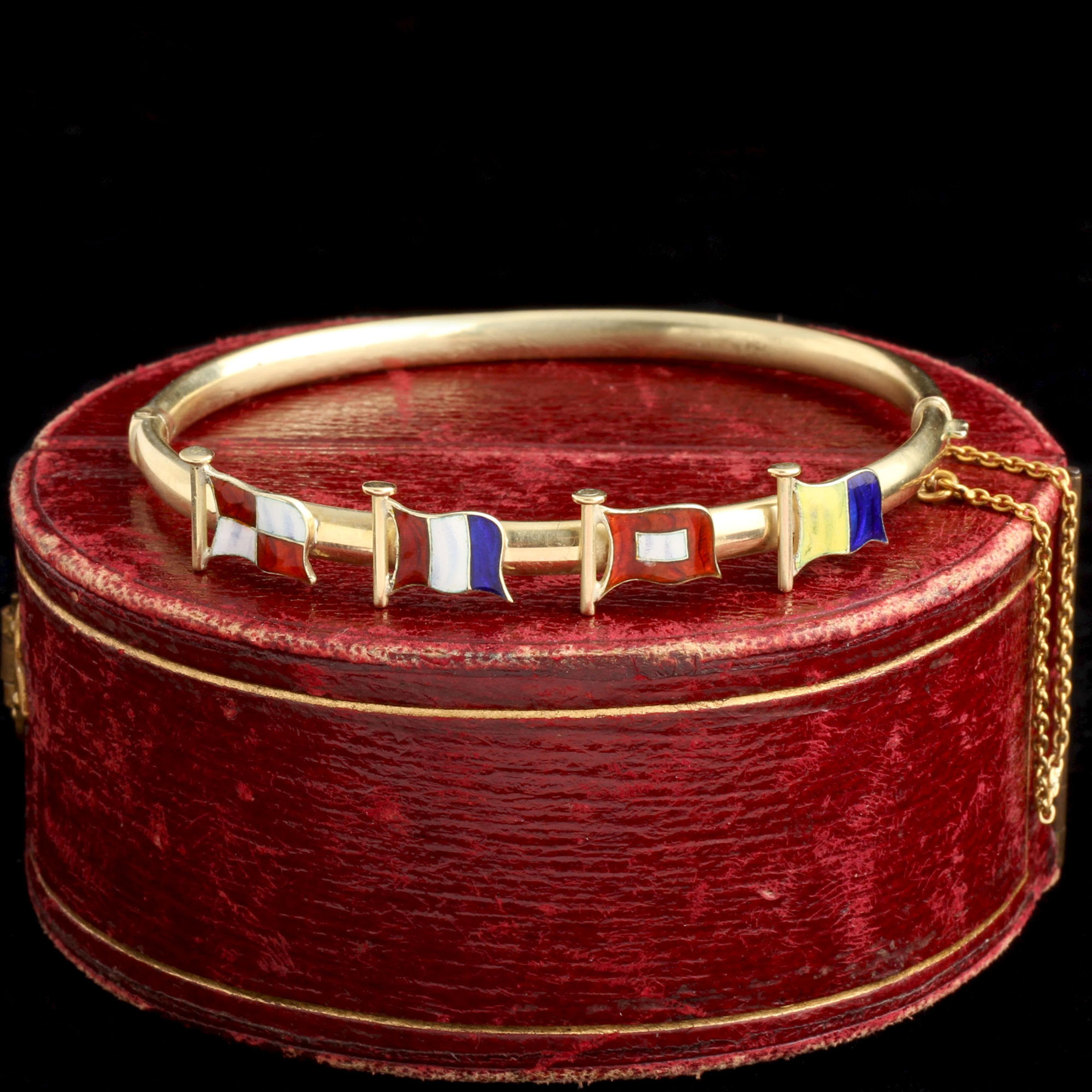 Victorian "1896" Nautical Signal Flag Bangle