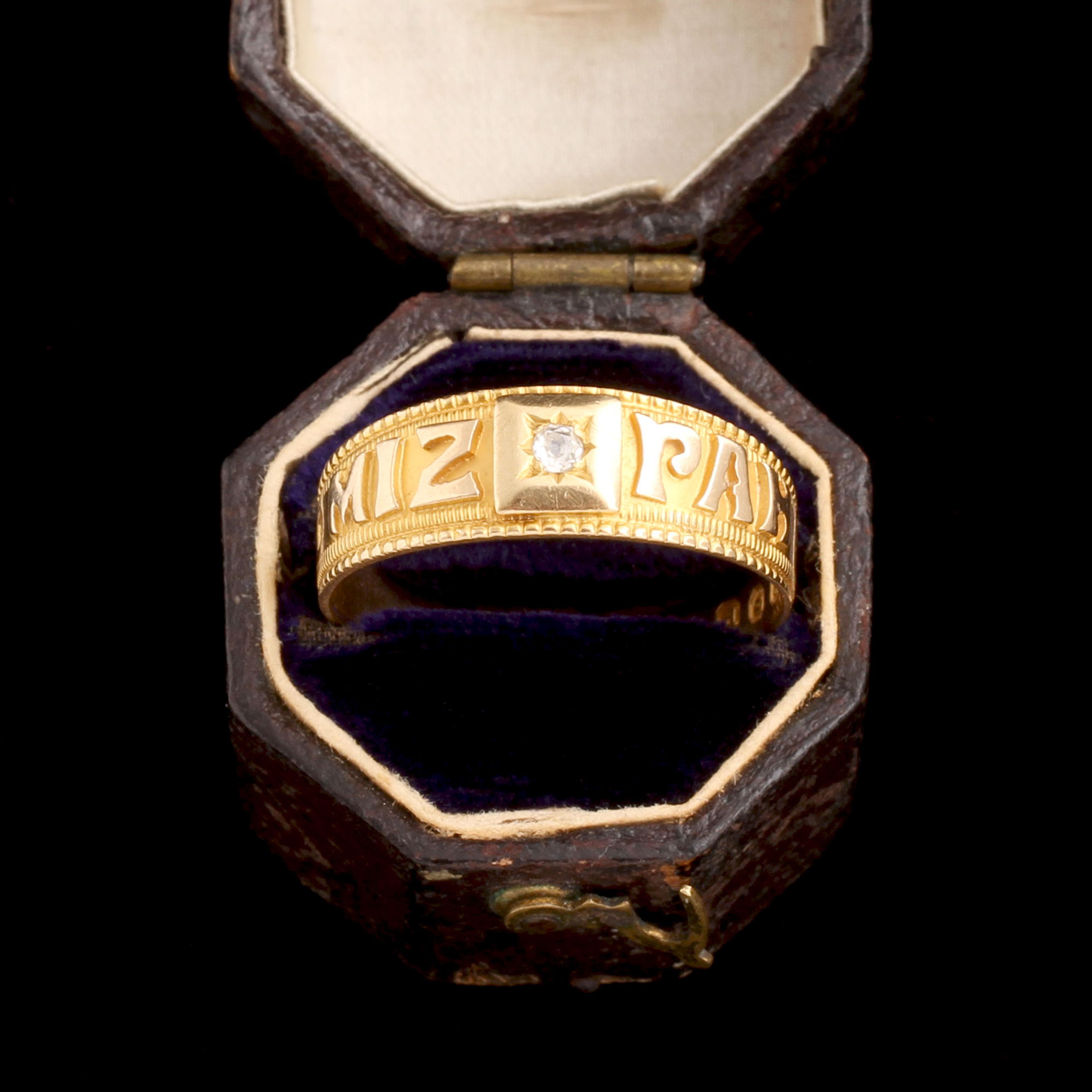 Victorian "Mizpah" North Star Ring