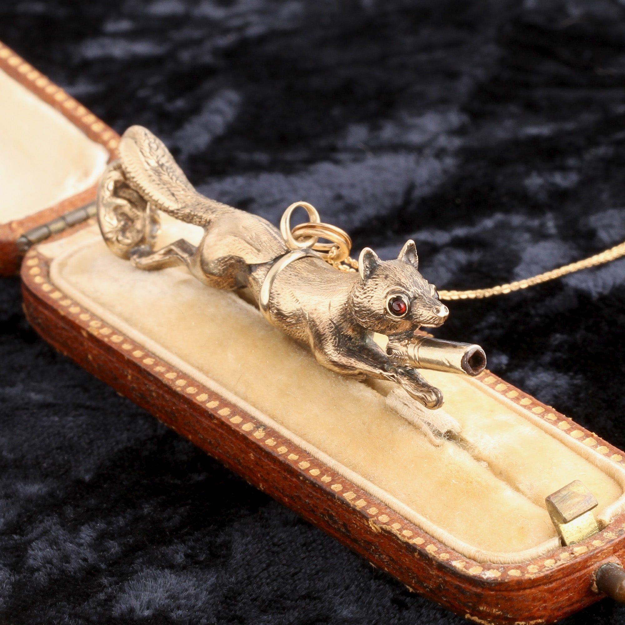 Early Victorian Running Fox Watch Key Fob