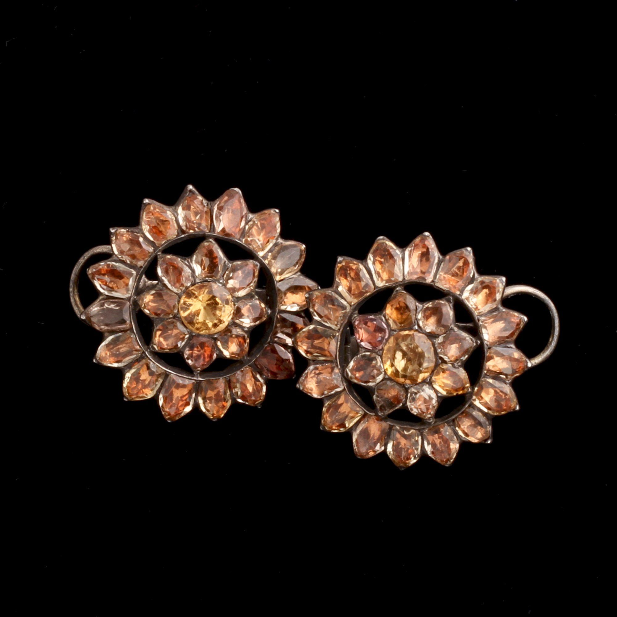 18th Century Portuguese Topaz Earrings