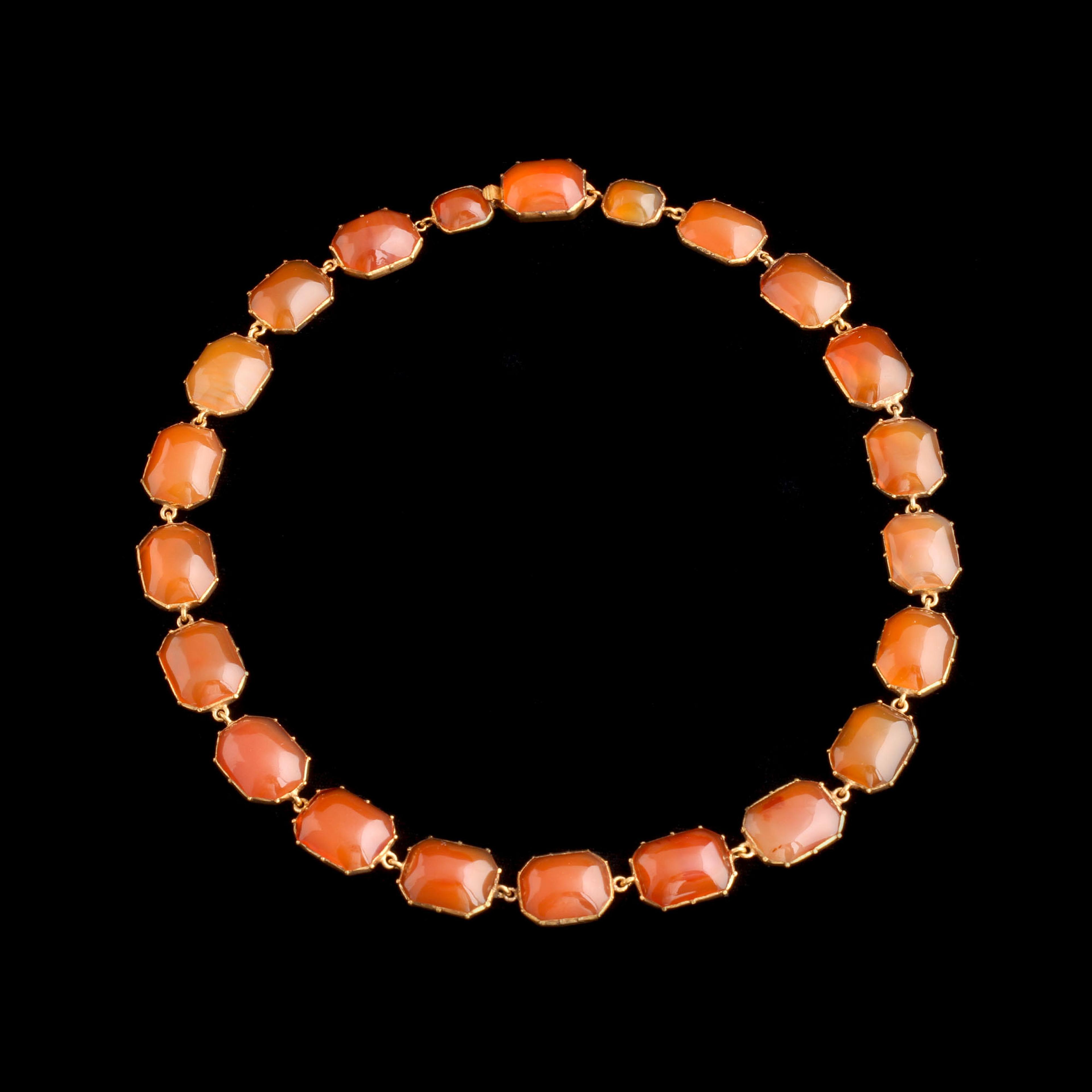 Victorian Carnelian Pinchbeck Collar