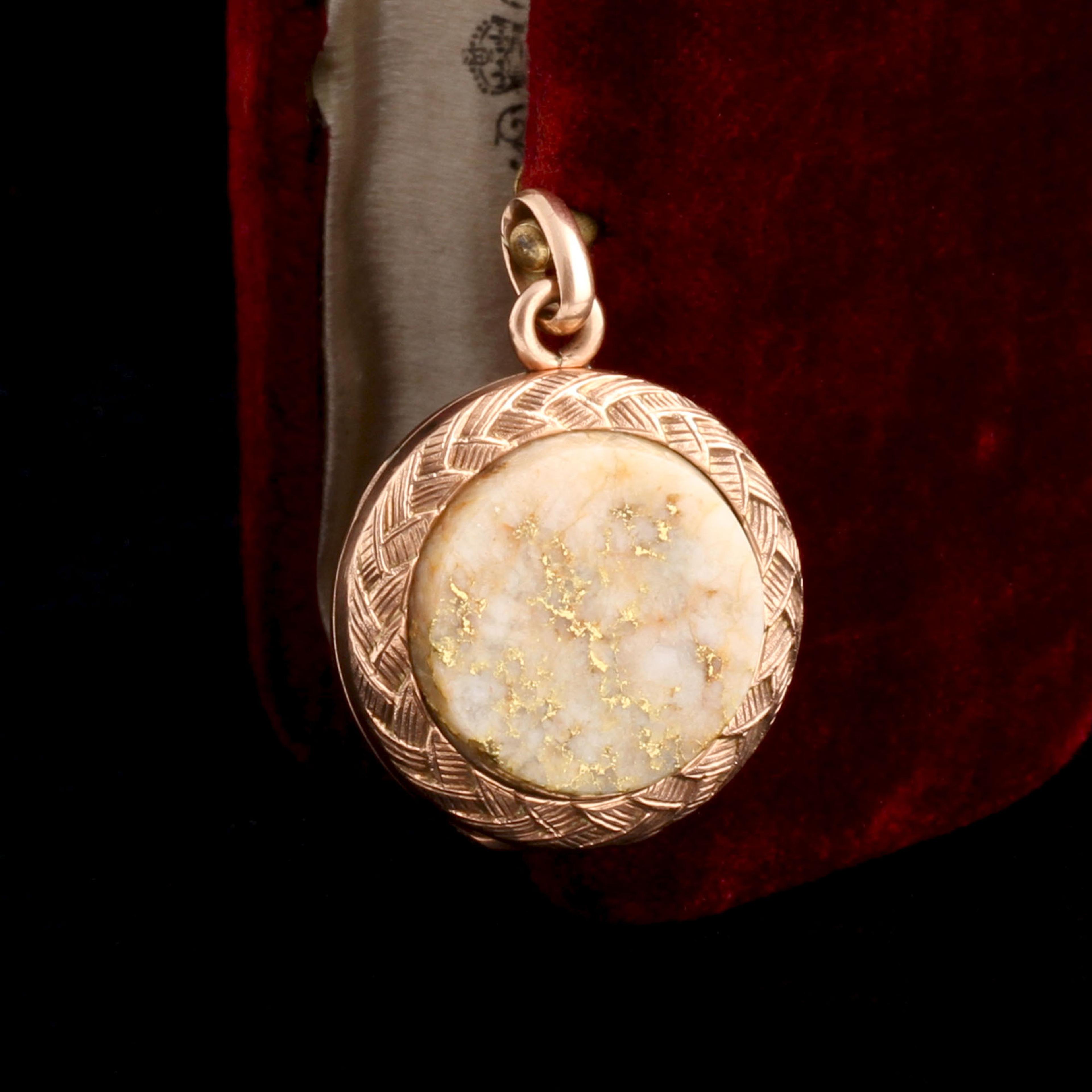 Late Victorian Gold in Quartz Locket