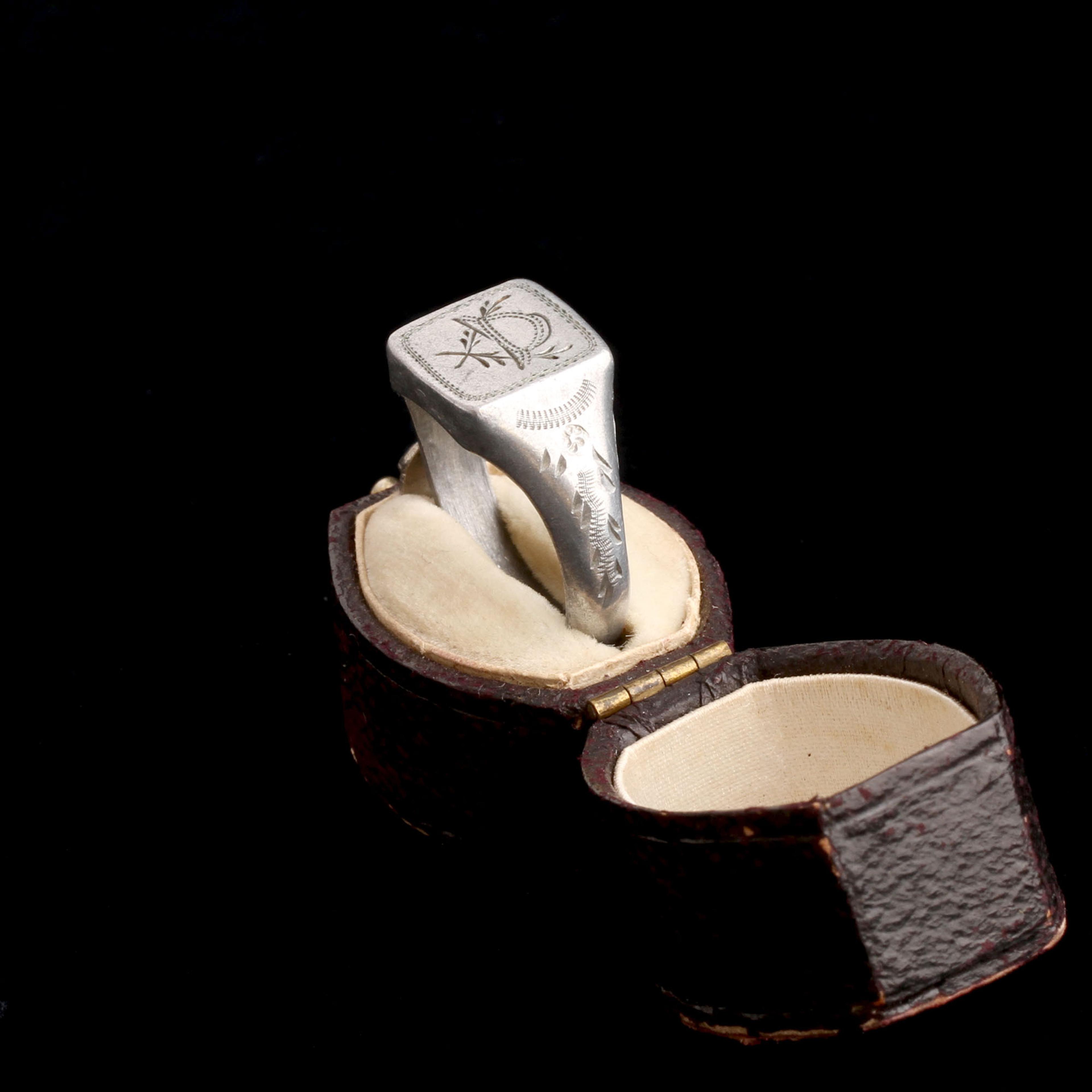 WWI Era French Adrian Helmet Trench Art Ring