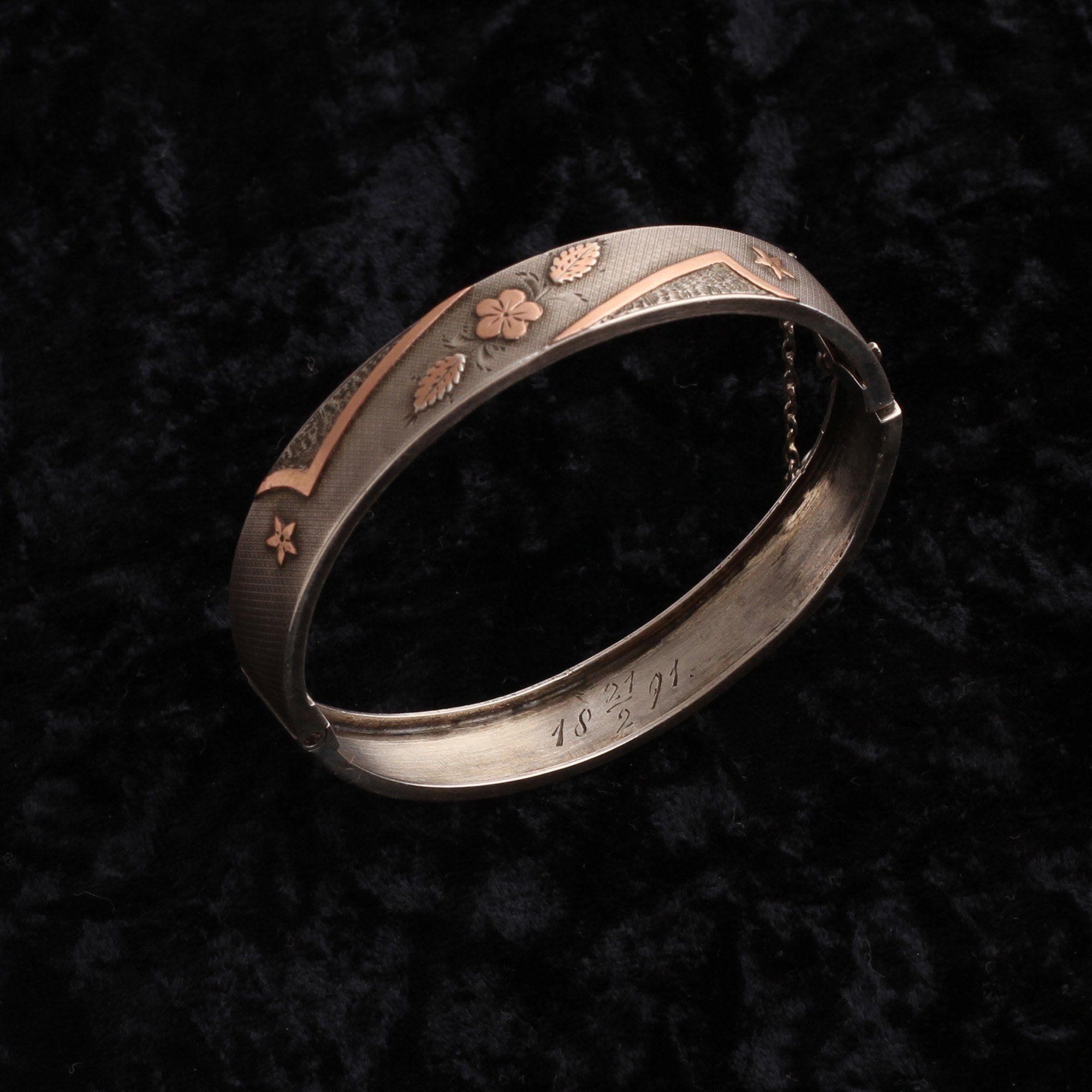 Victorian Flower & Star Bangle