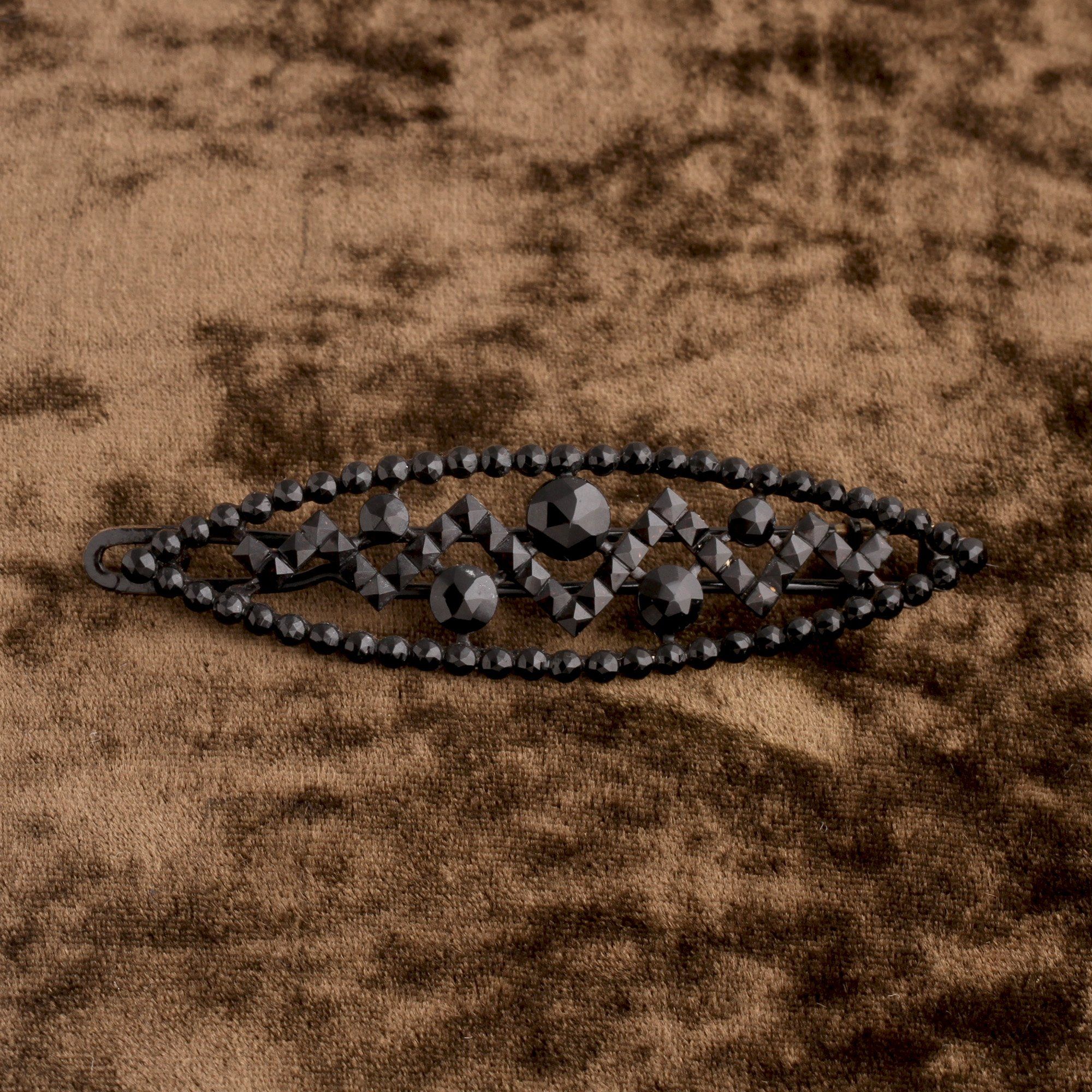 Victorian French Jet Hair Clip