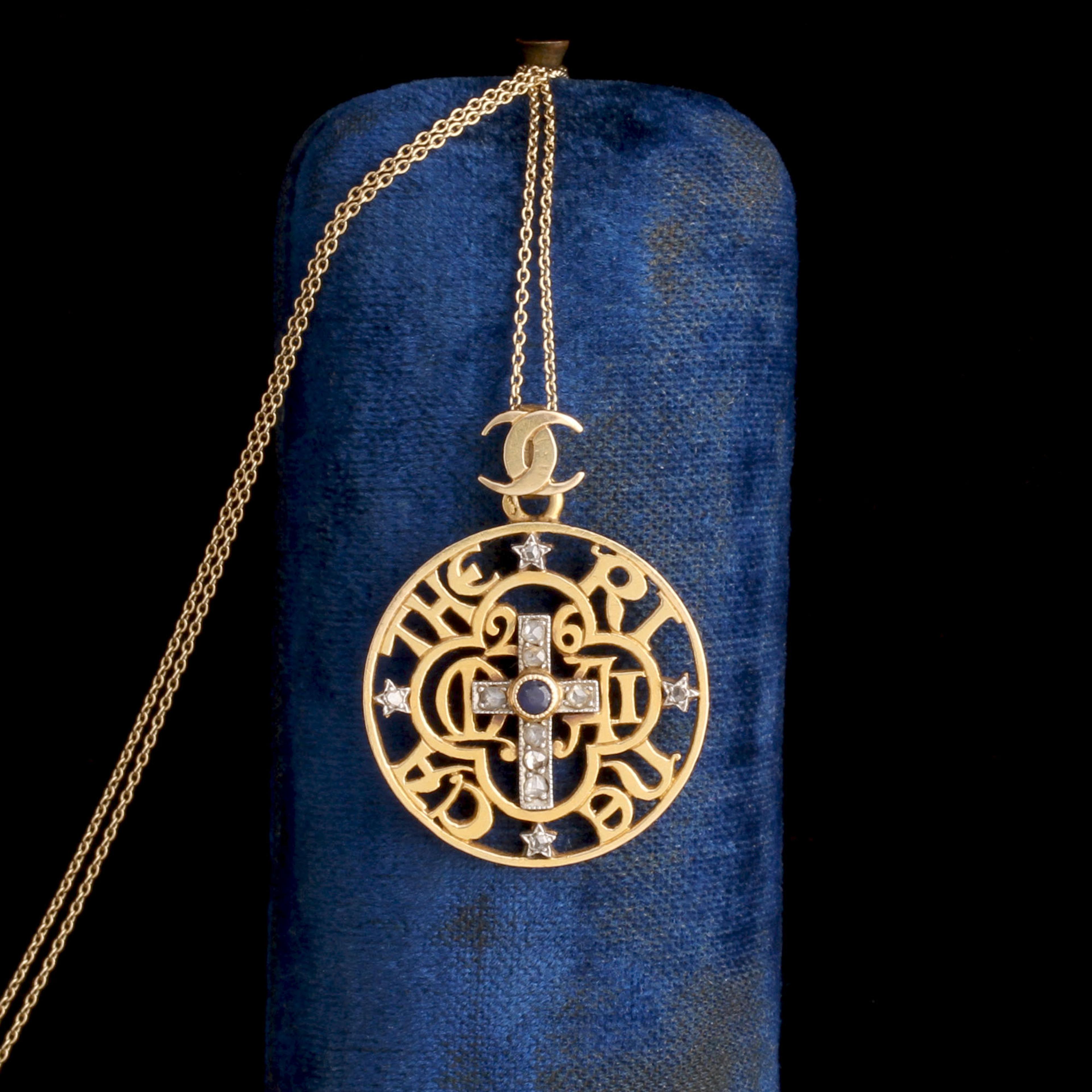 French Alpha & Omega Catherine Pendant