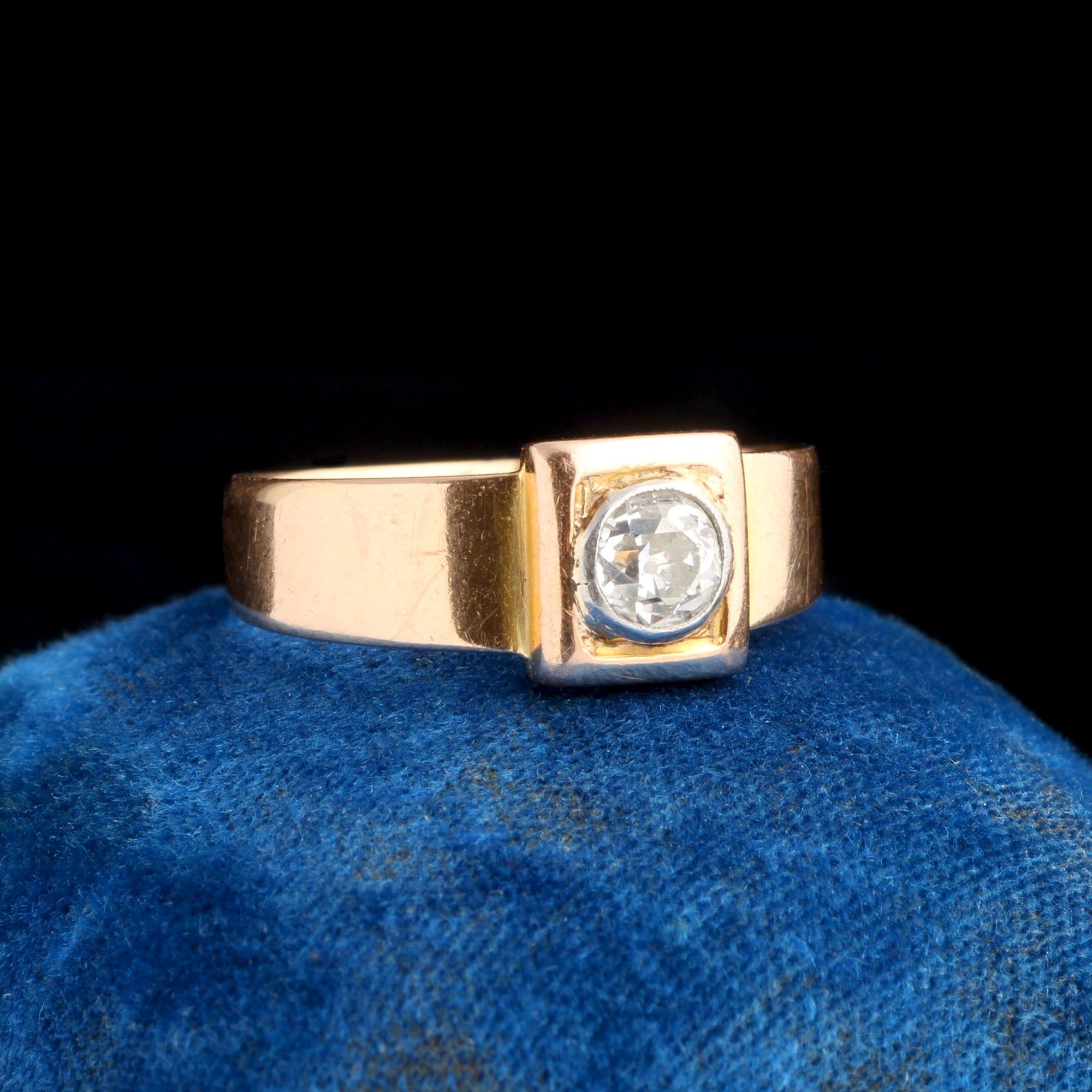 Belle Èpoque Old European Cut Diamond Ring