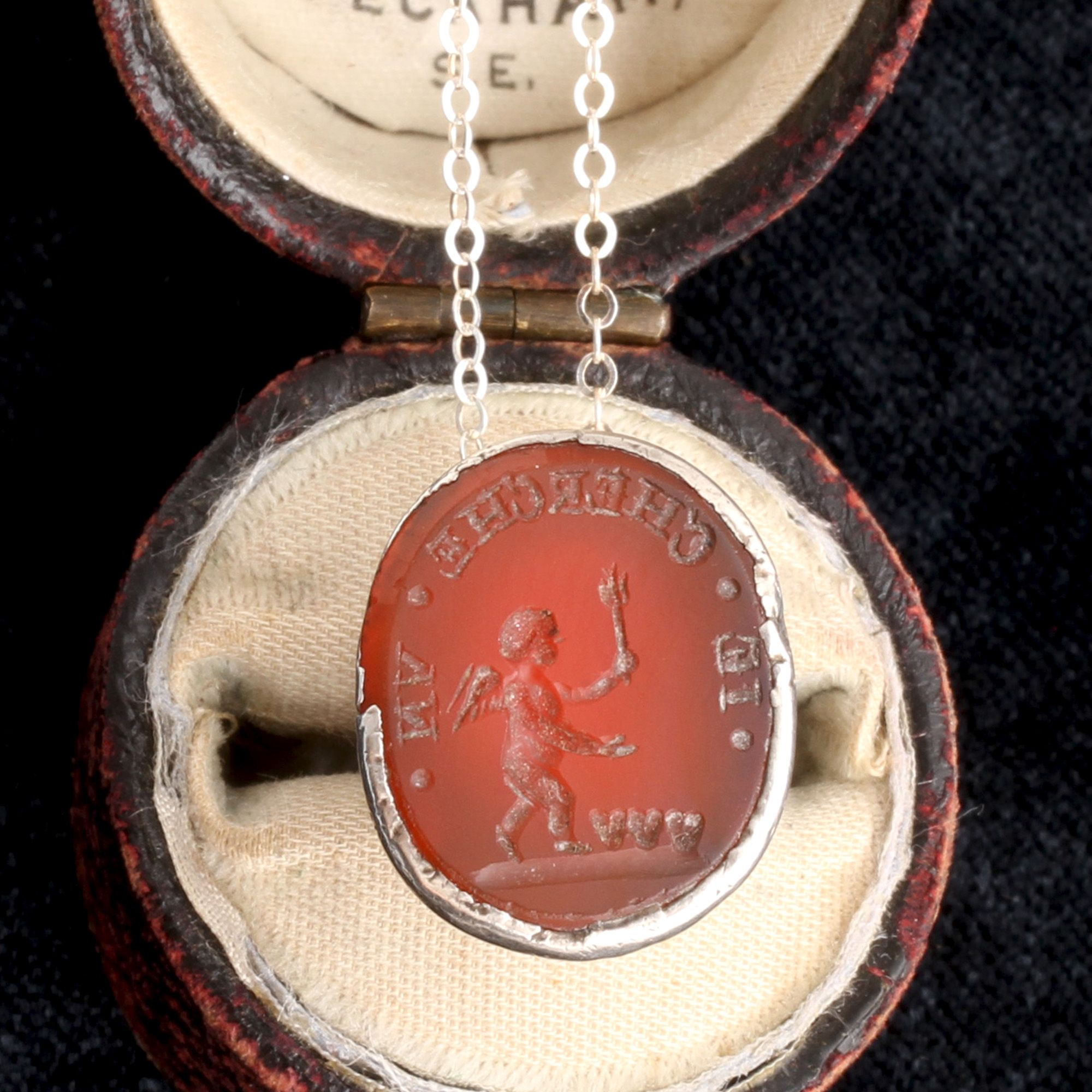 Georgian "Je Cherche Un" Wax Seal Fob