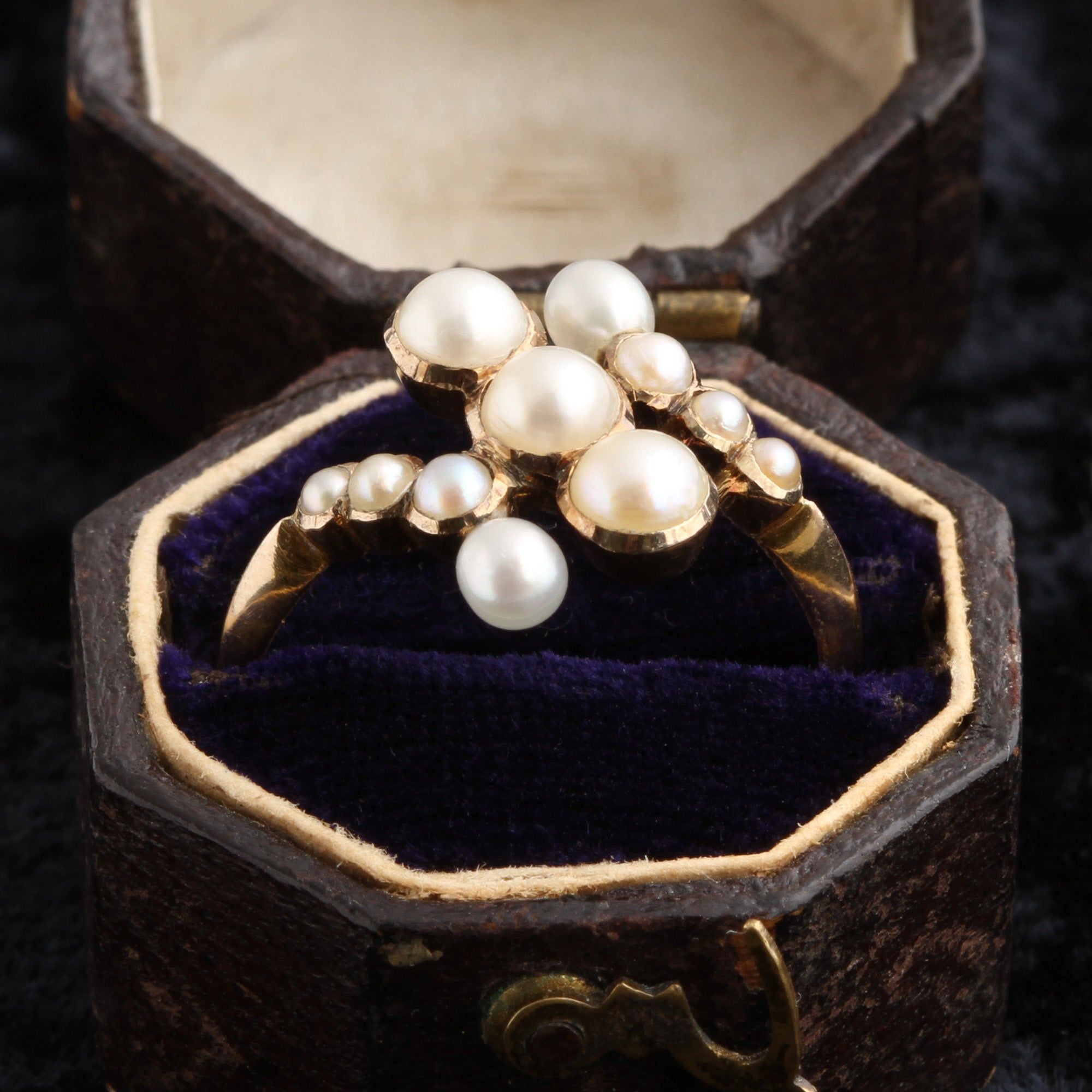 Edwardian Pearl Crossover Ring