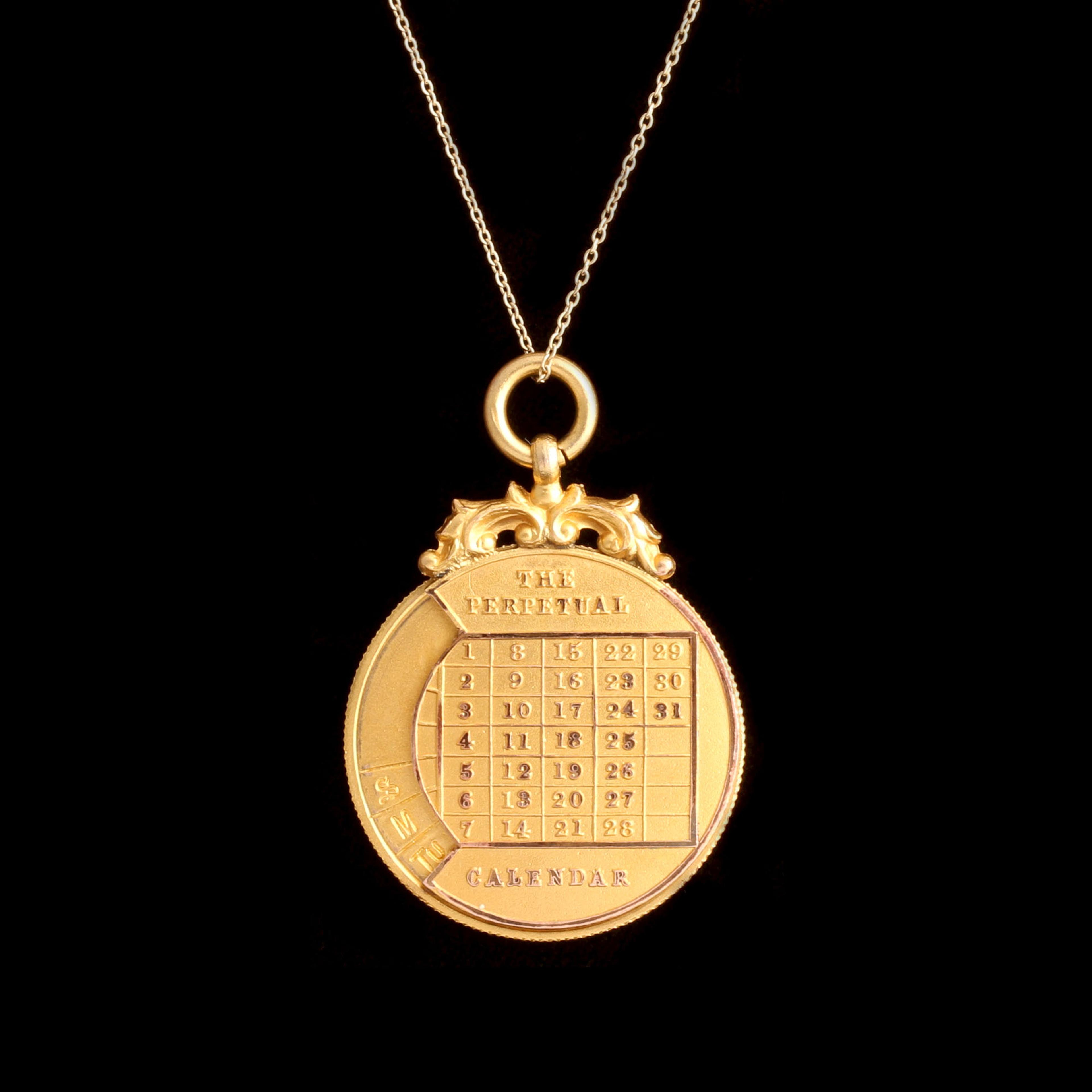 Victorian Perpetual Calendar Necklace