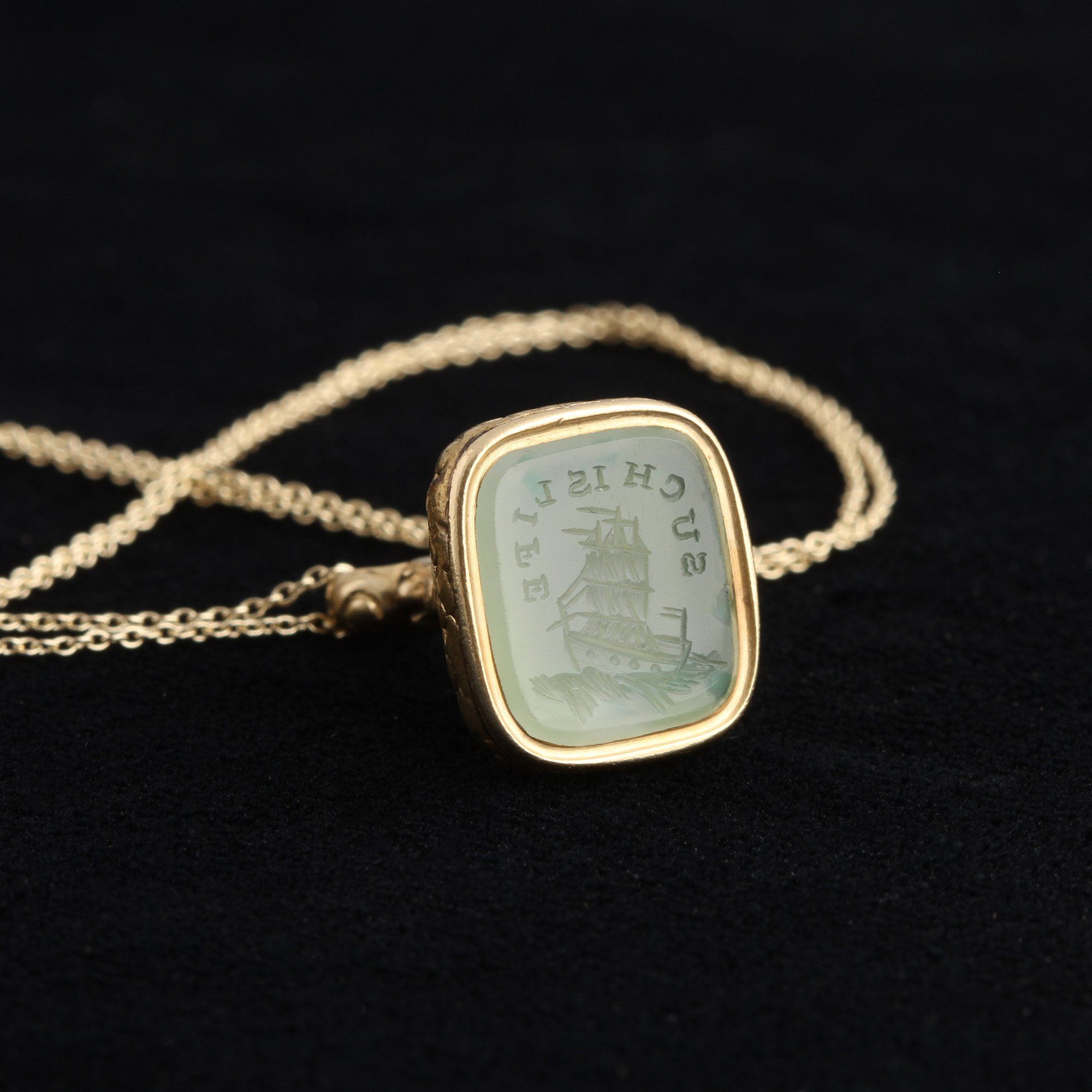 Georgian "Such is Life" Fob Necklace