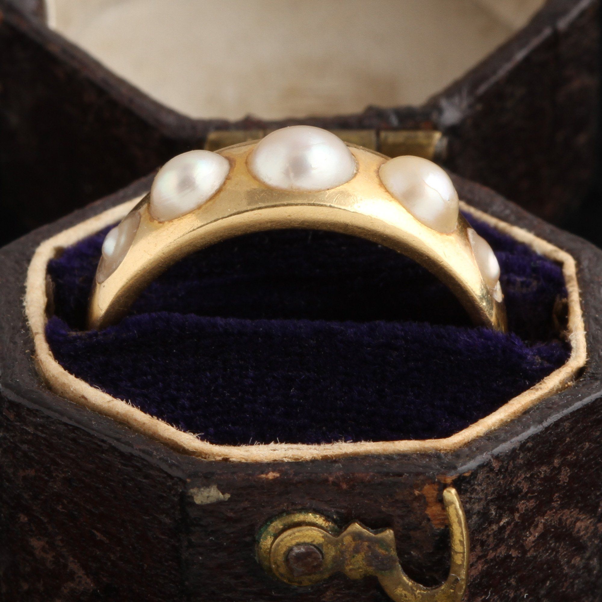 Victorian Five Pearl Ring