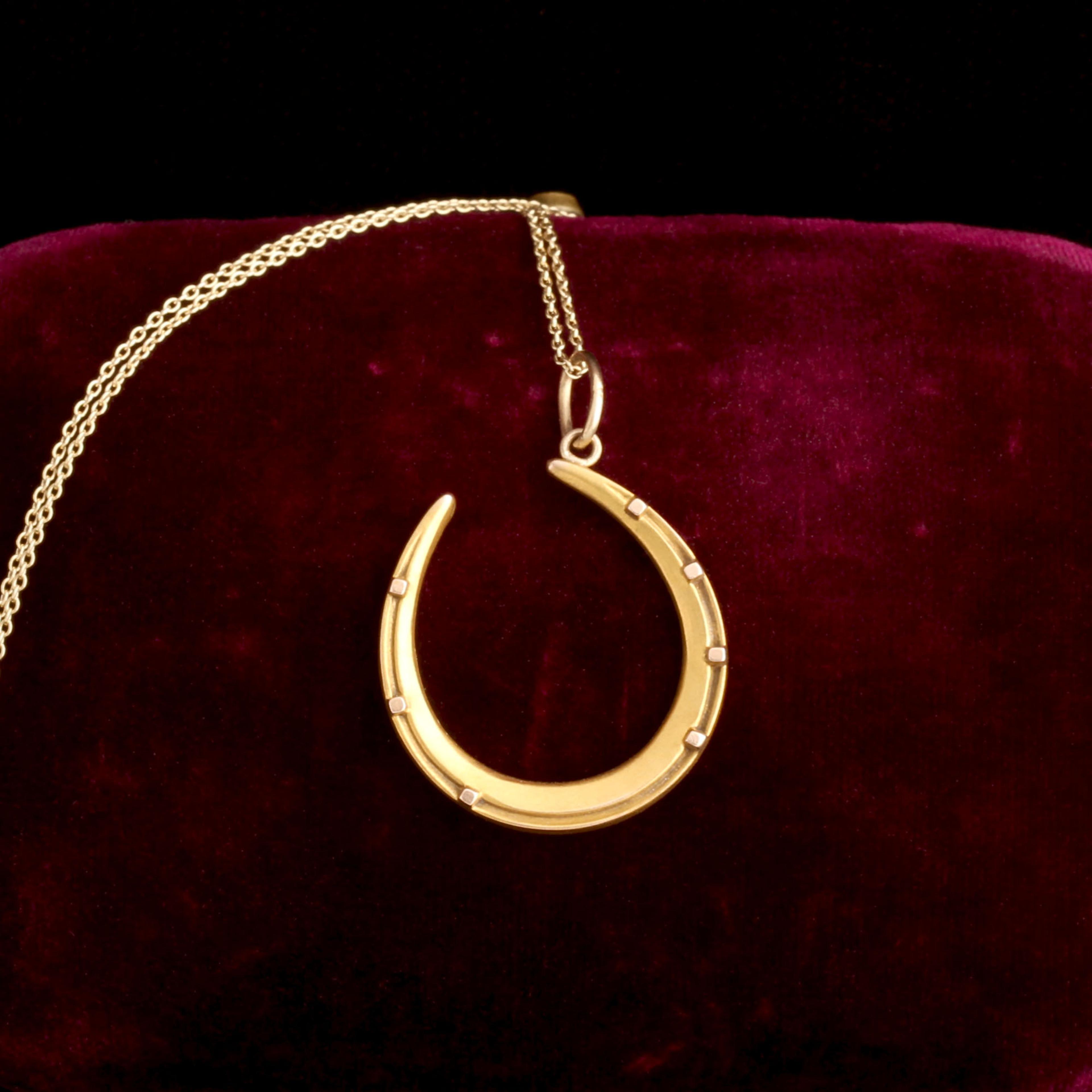 Edwardian Gold Horseshoe Necklace