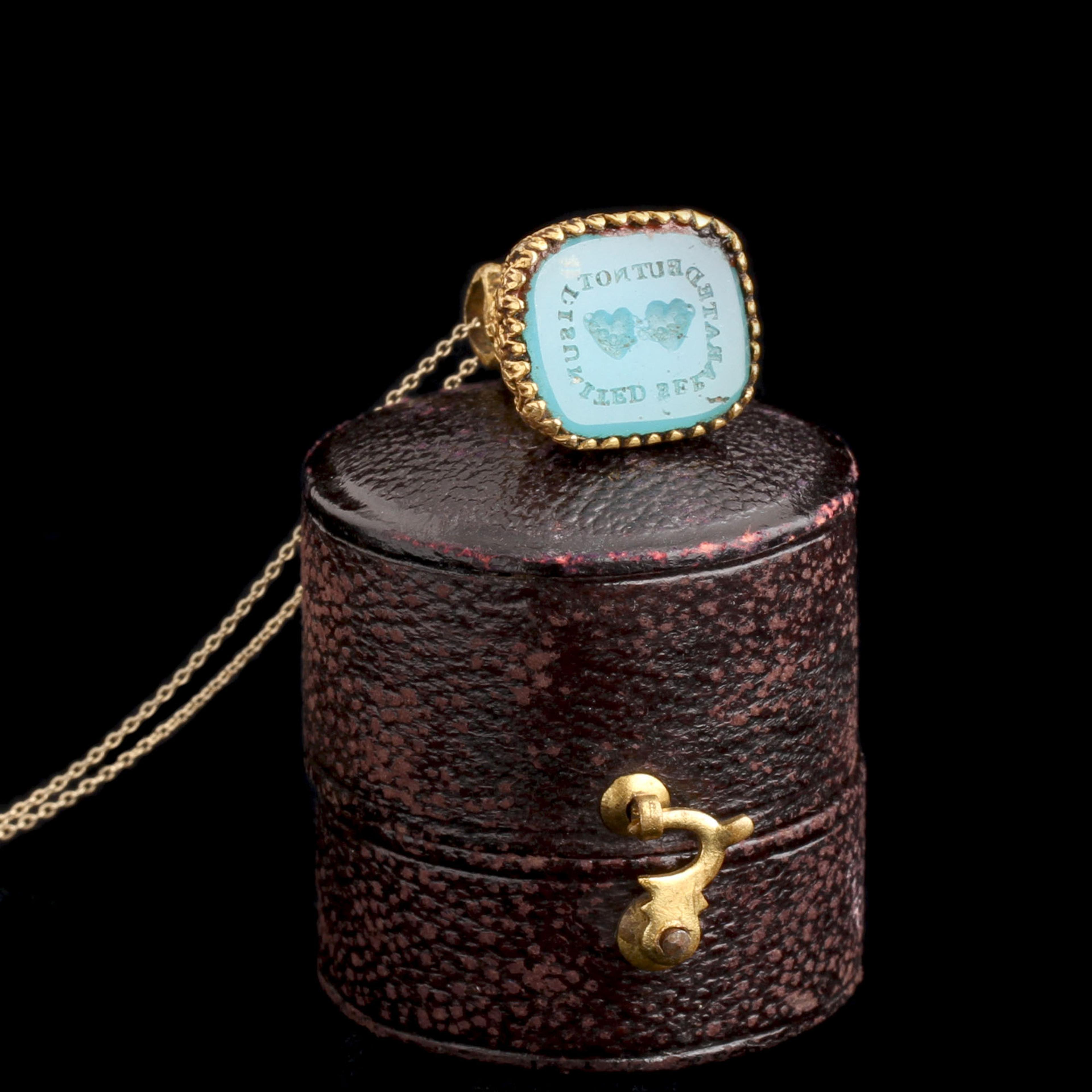Georgian "Separated but not Disunited" Wax Seal Necklace