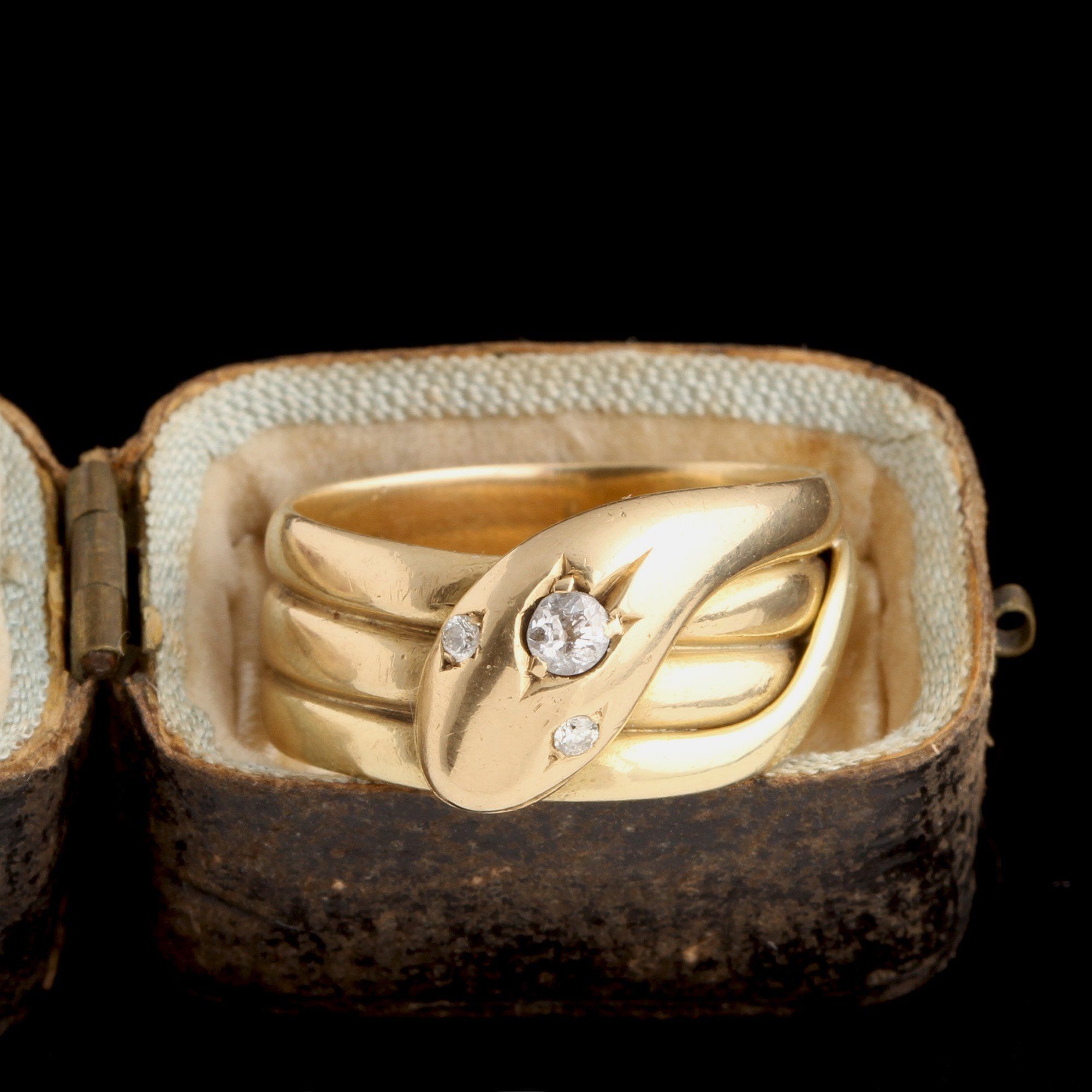Victorian Diamond Serpent Ring