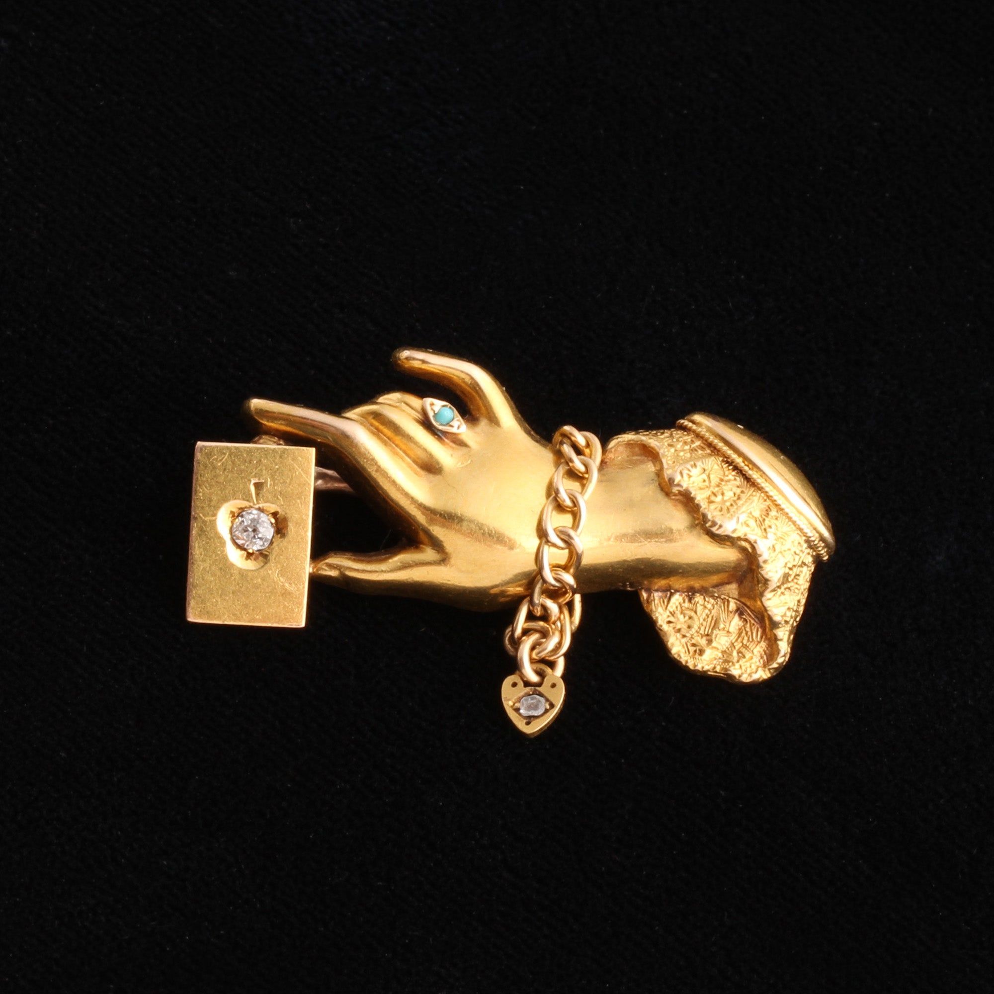 Late Victorian Fortune Teller Brooch