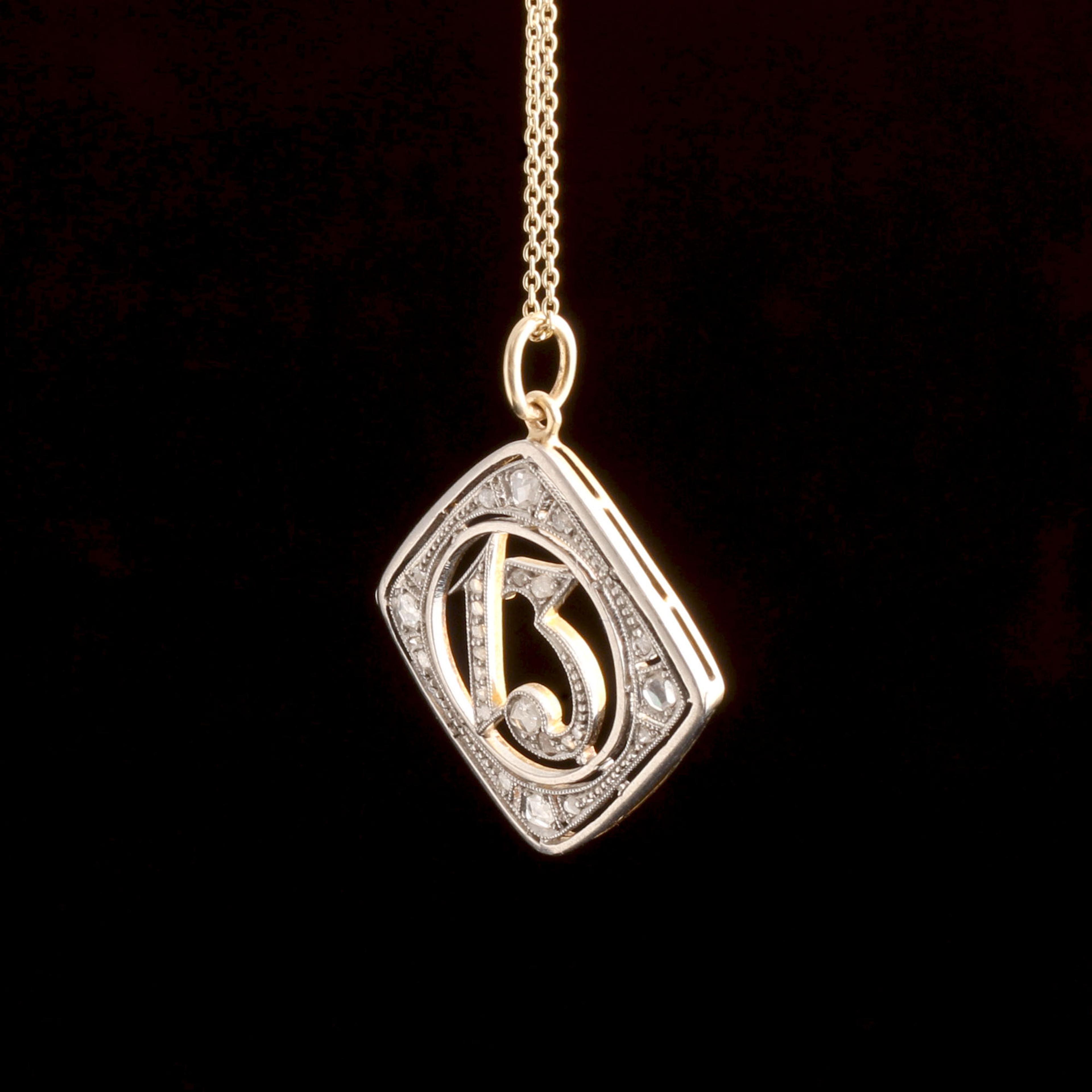 Edwardian Lucky 13 Necklace