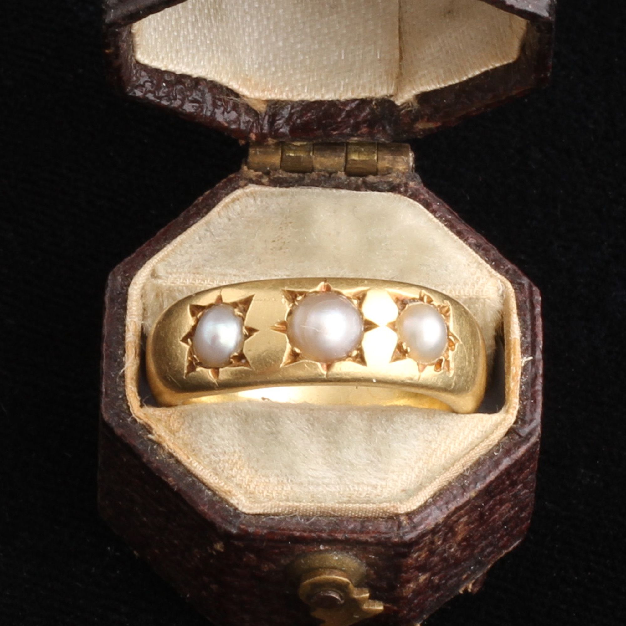 Victorian Star-Set Pearls Ring