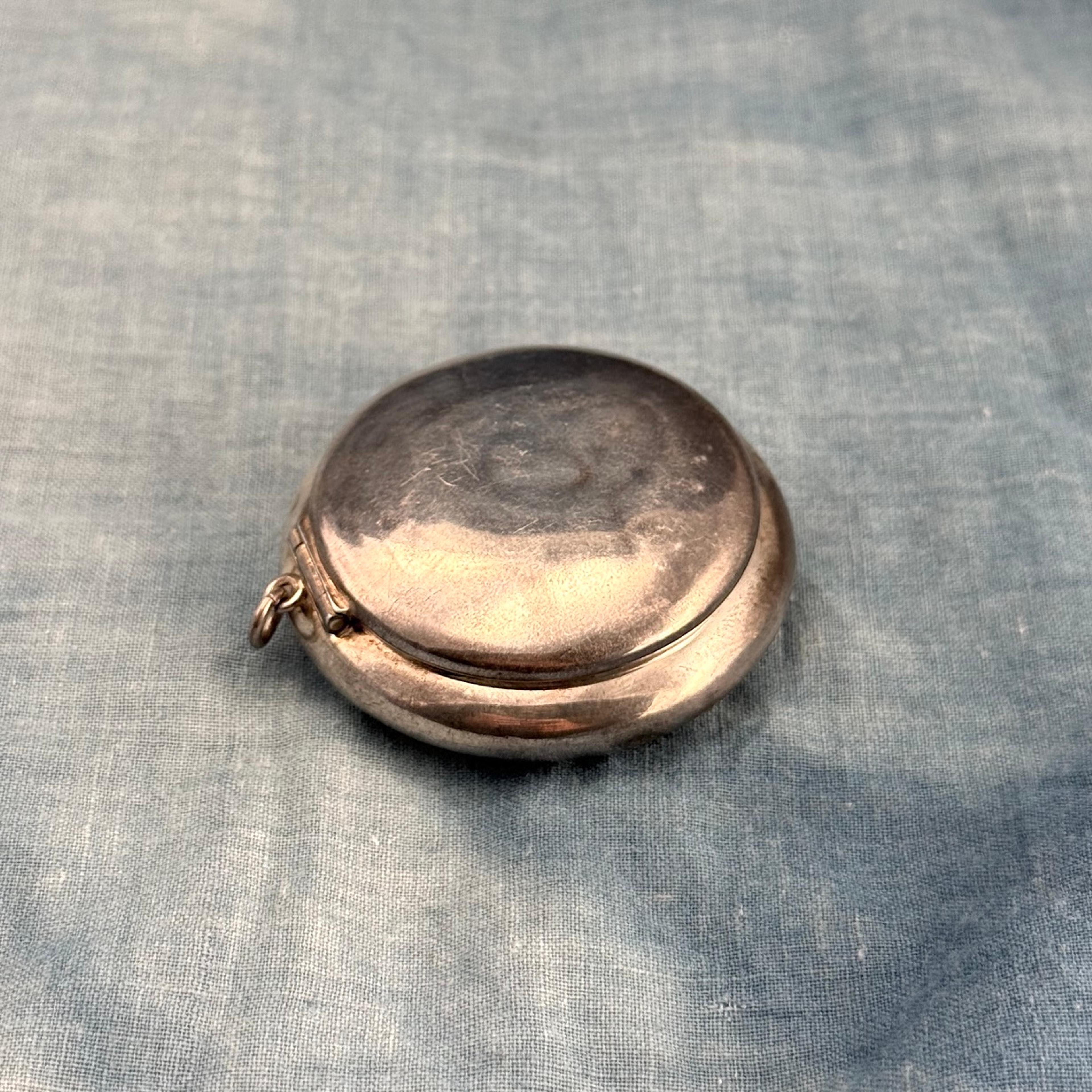 Silver Necessaire "Powder Puff" Pendant