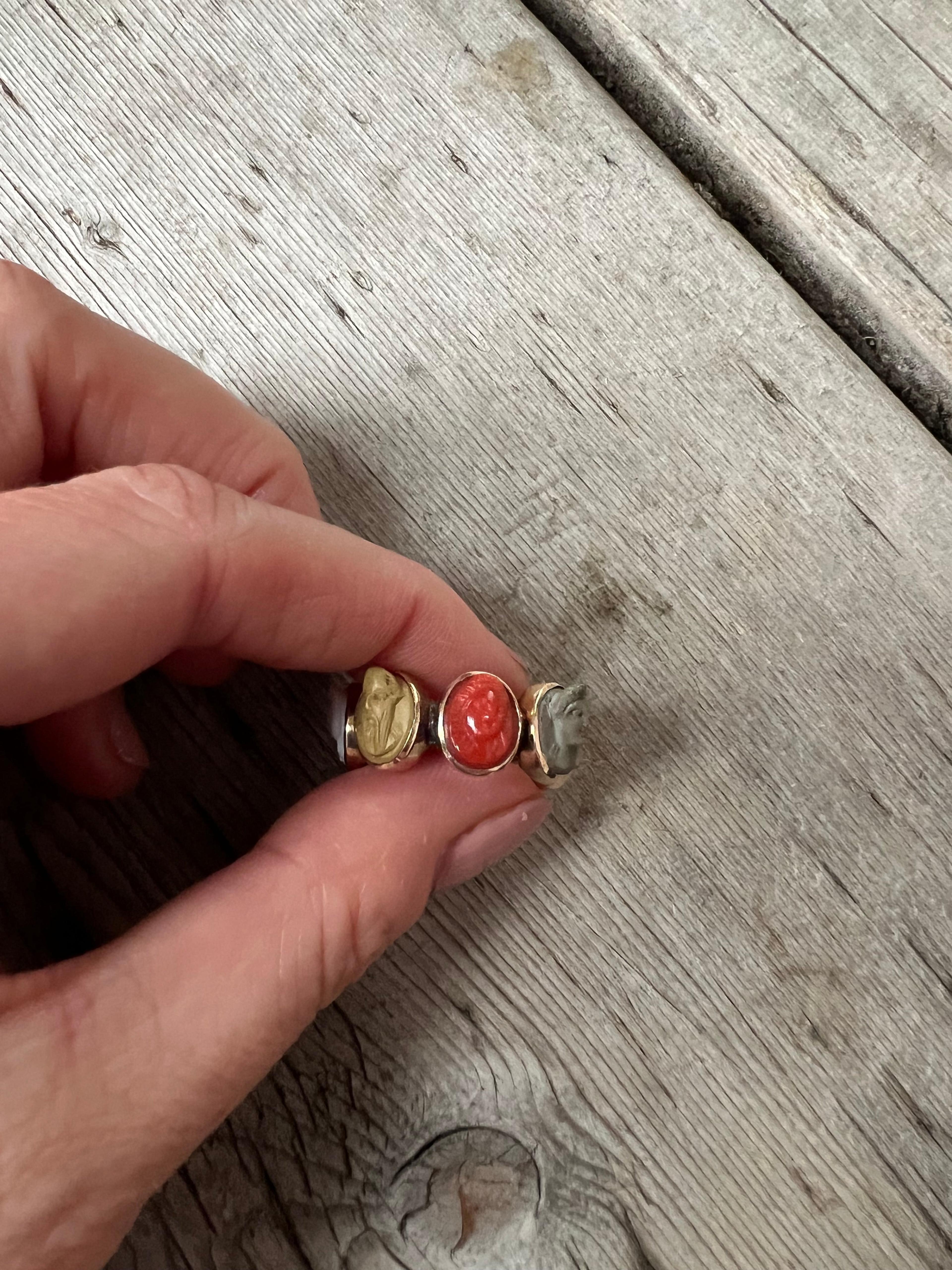 Grand Tour Lava Cameo Ring