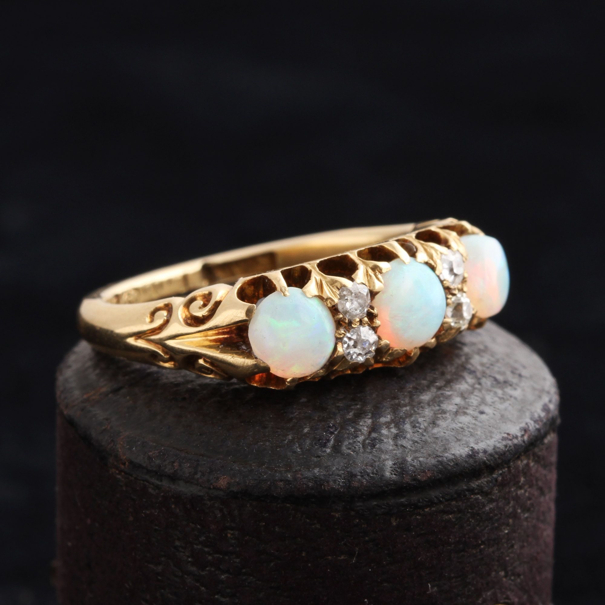 Victorian Opal & Diamond Ring