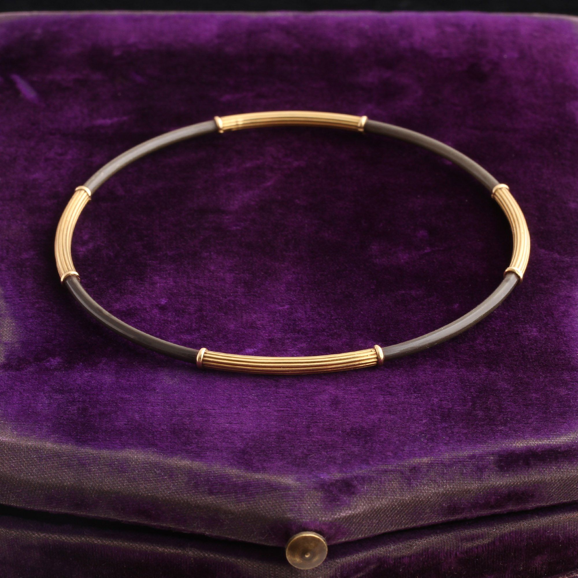 Late 19th Century Elephant Hair Upper Arm Bangle