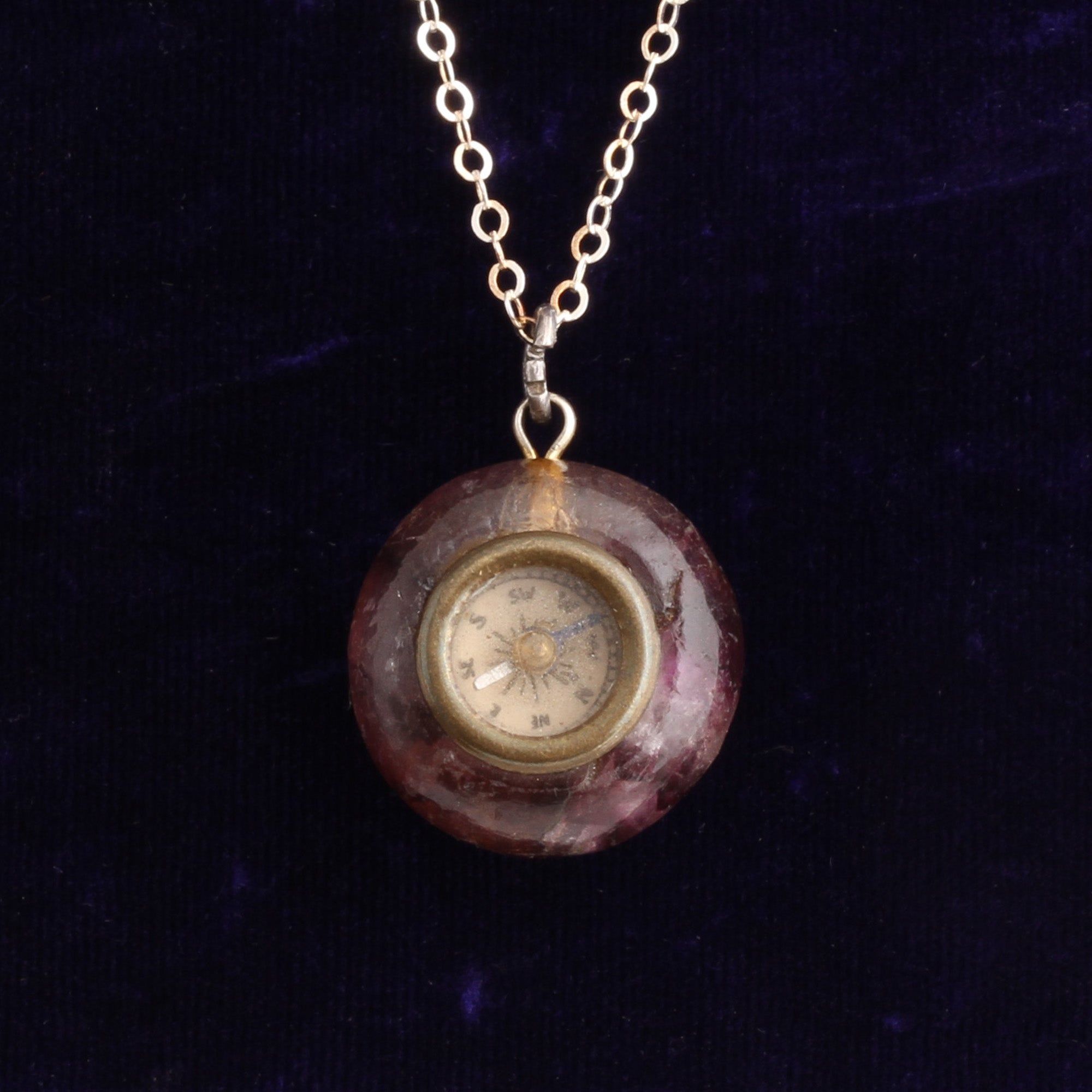 1930s Blue John Compass Necklace