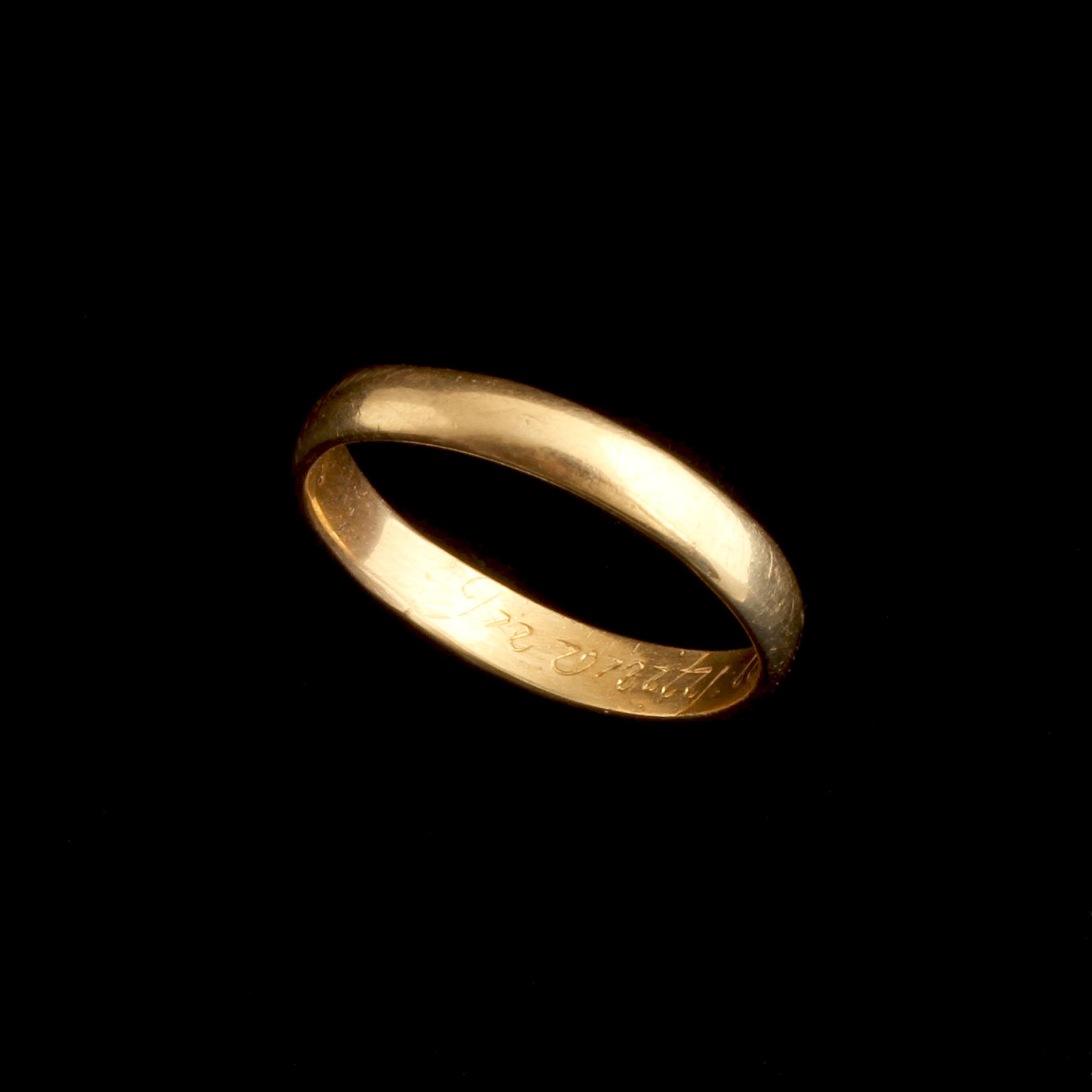 18th Century "In unity lets live and die" Posy Ring
