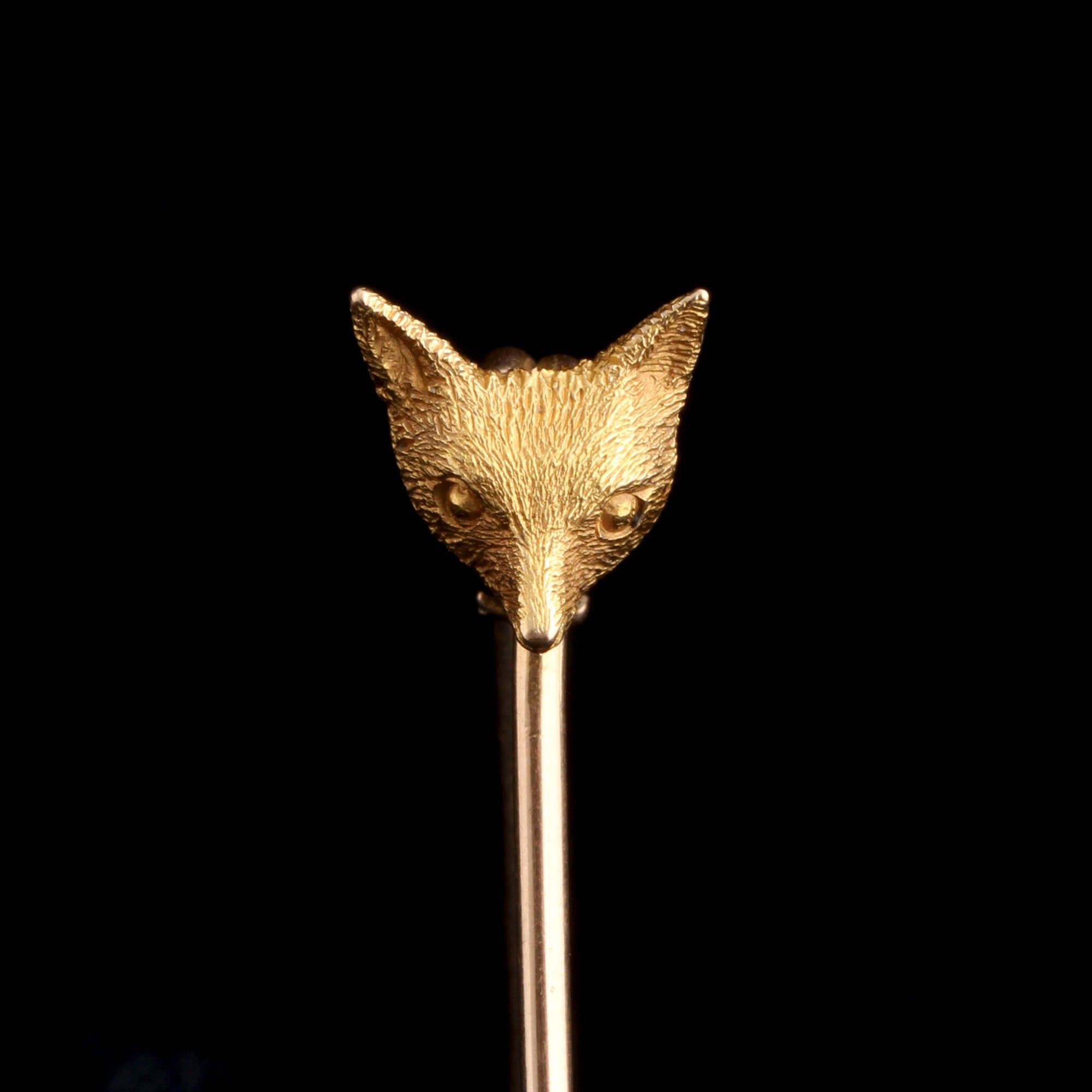 Edwardian Fox Mask Pin