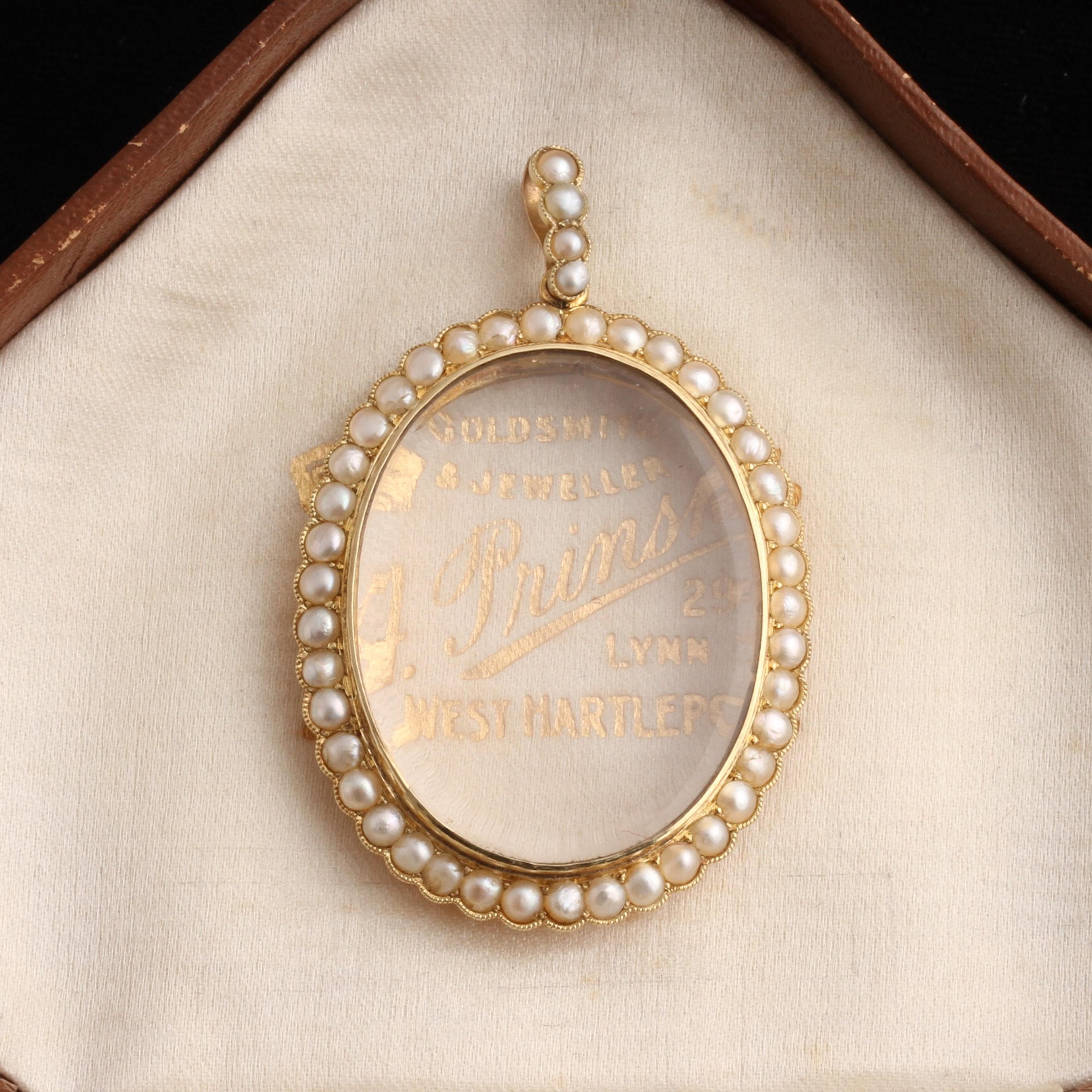 Victorian Pearl Locket