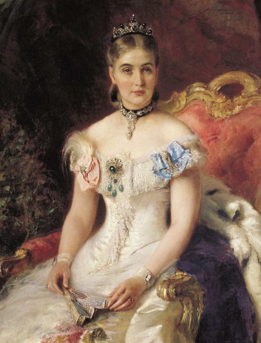 Portrait of Countess V. A. Volkonskaya by Konstantin Makovsky, 1884. Art Museum of Georgia.