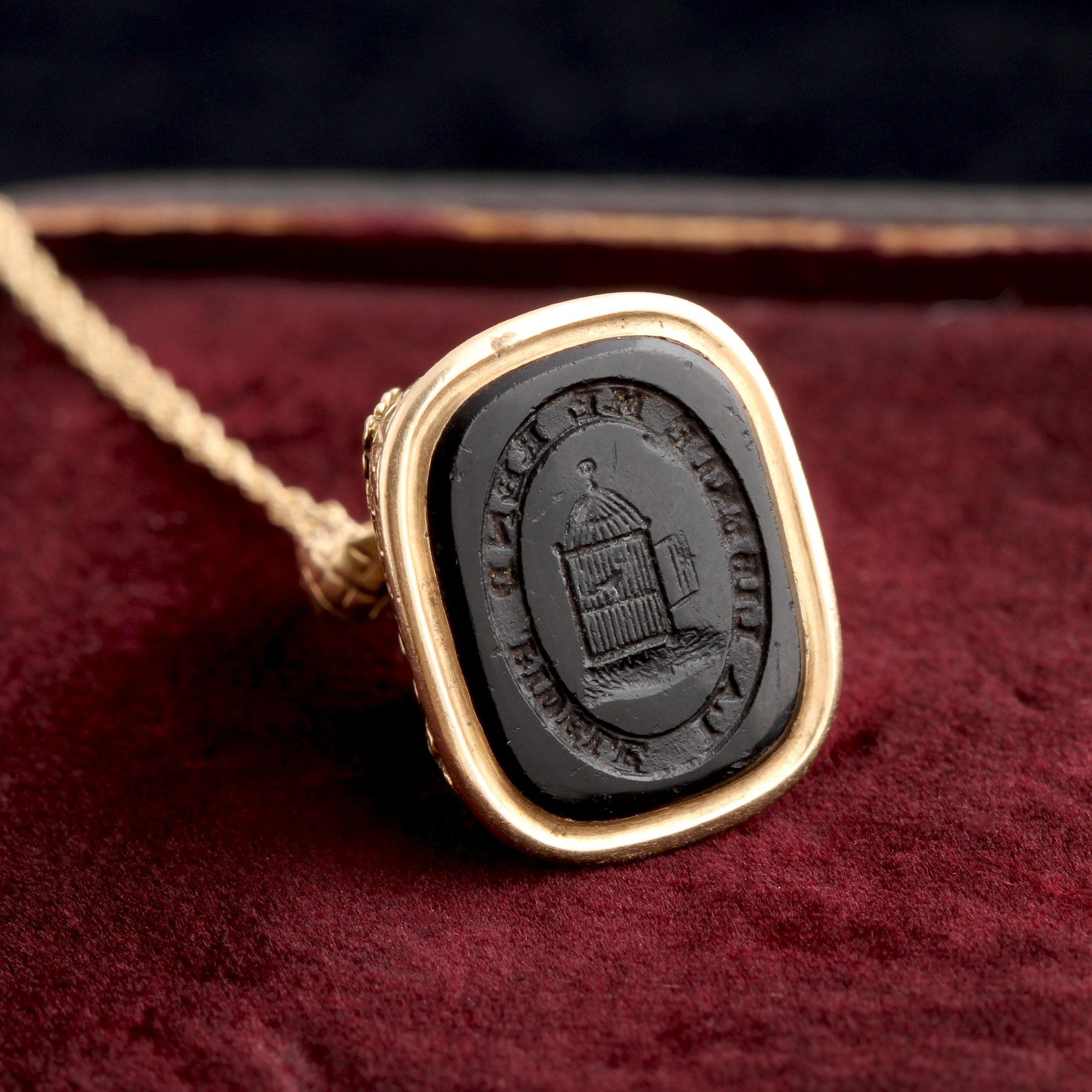 Georgian "La liberté me rend fidèle" Seal Fob