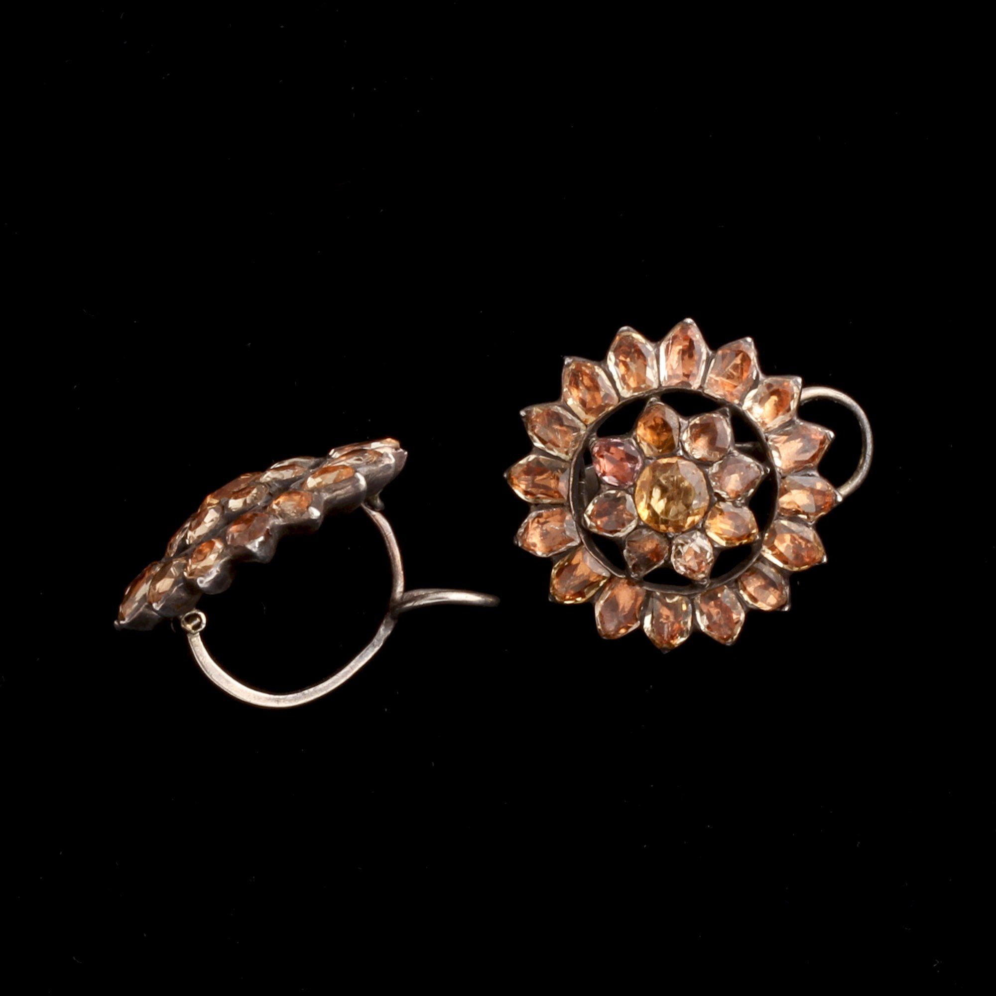 18th Century Portuguese Topaz Earrings