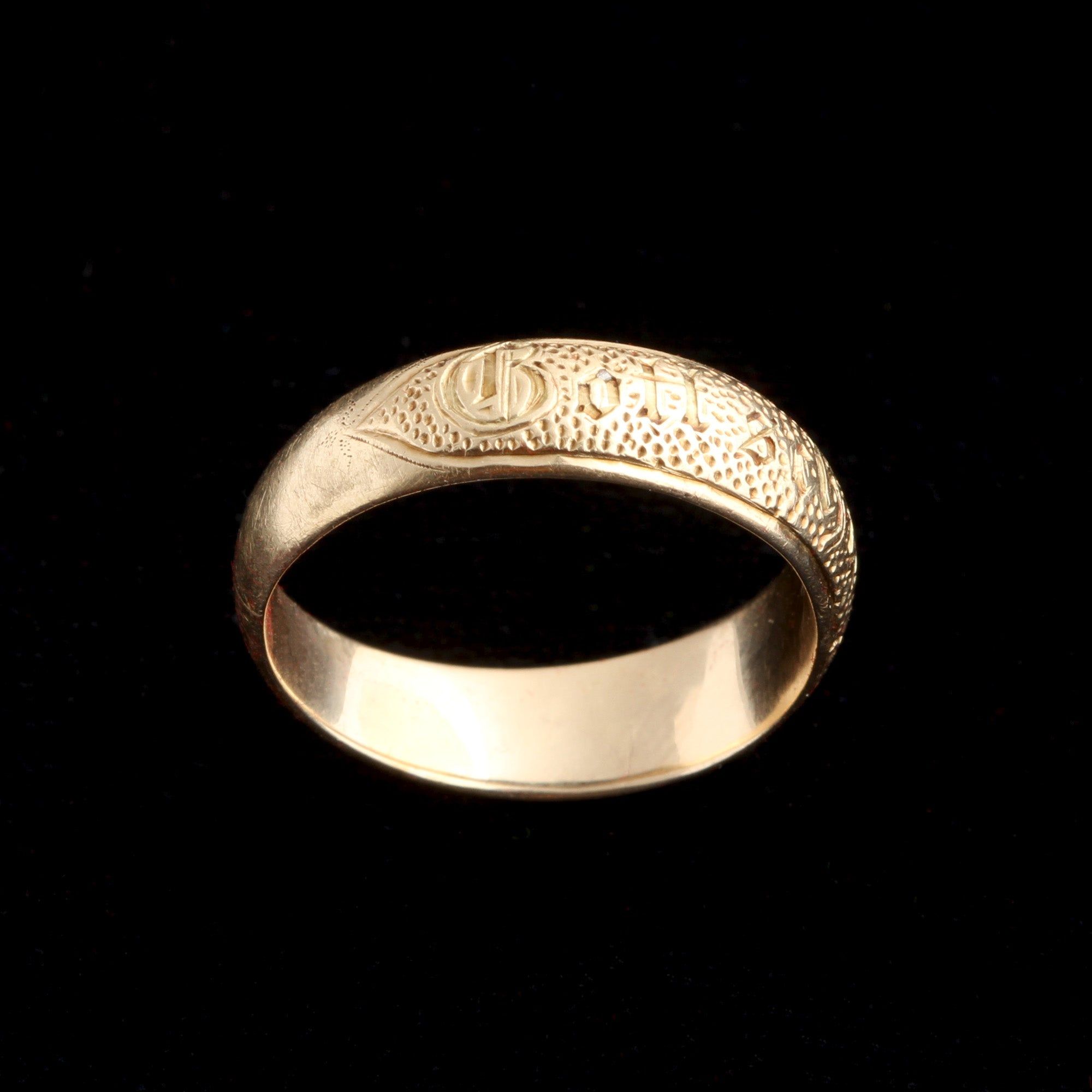 Late 19th Century "Gott Schütze Dich" Ring