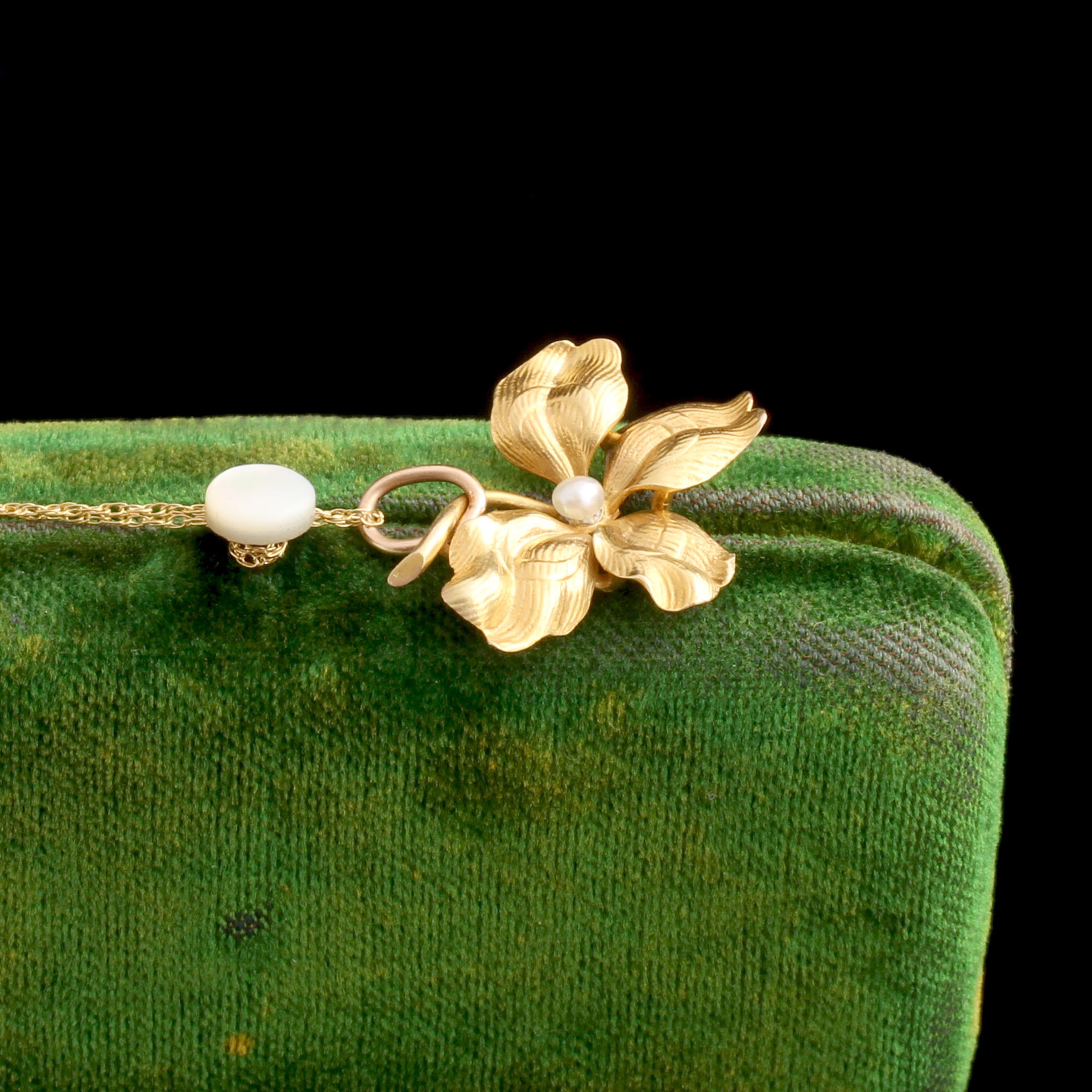 Edwardian Lucky Clover Necklace