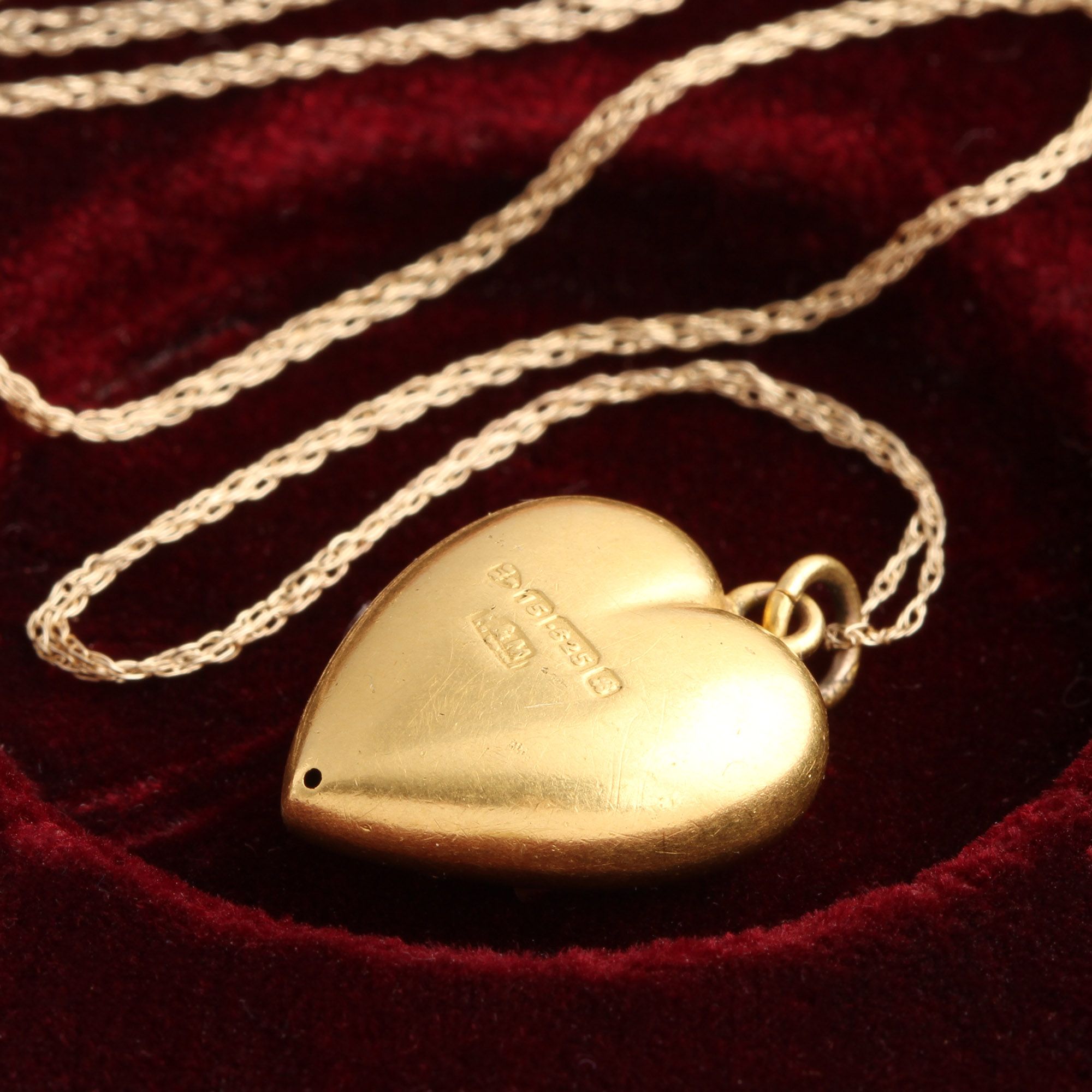 Edwardian Ruby and Flower Heart Necklace