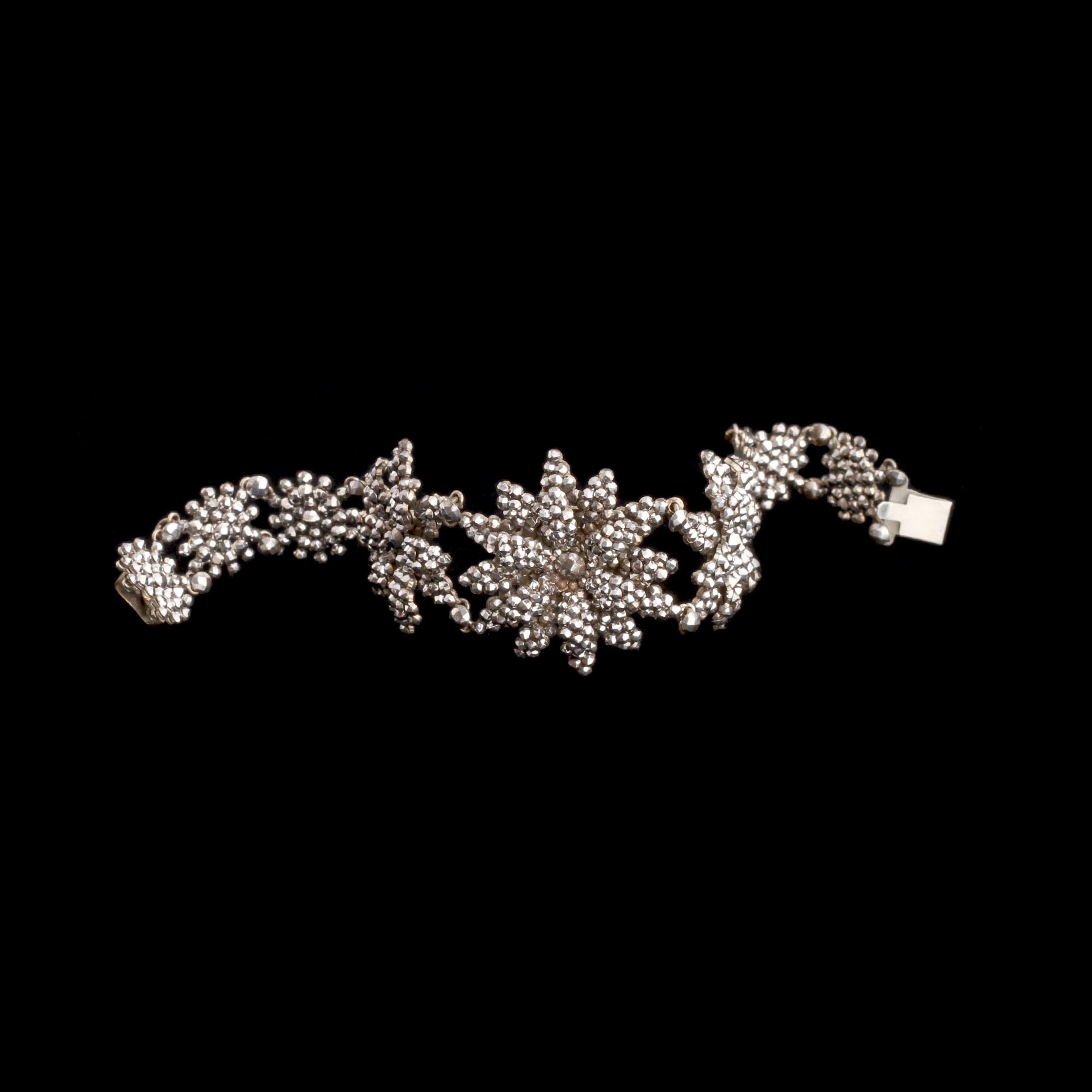 Georgian Cut Steel Flower Bracelet